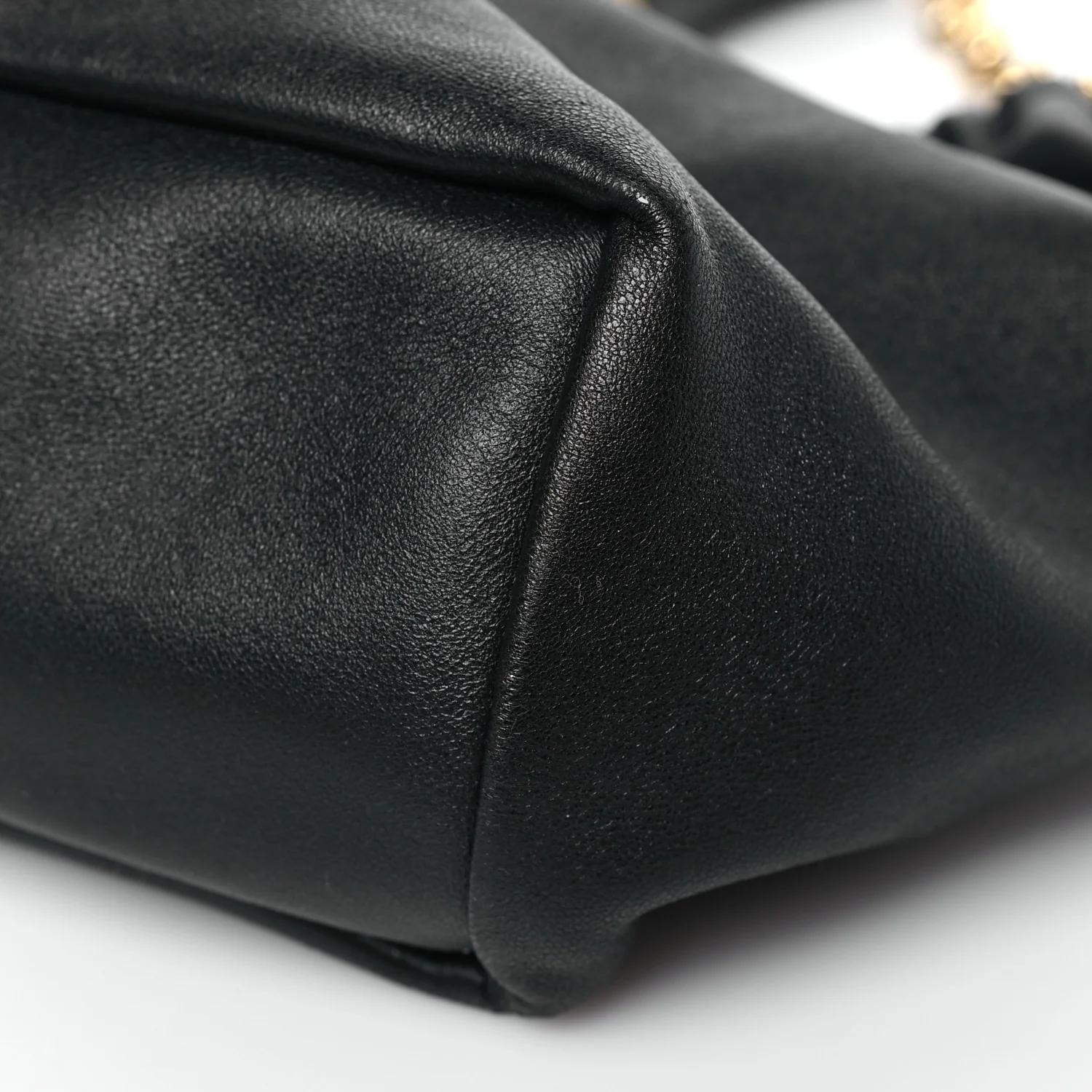 Nappa Small Squeeze Bag Black - Image 9