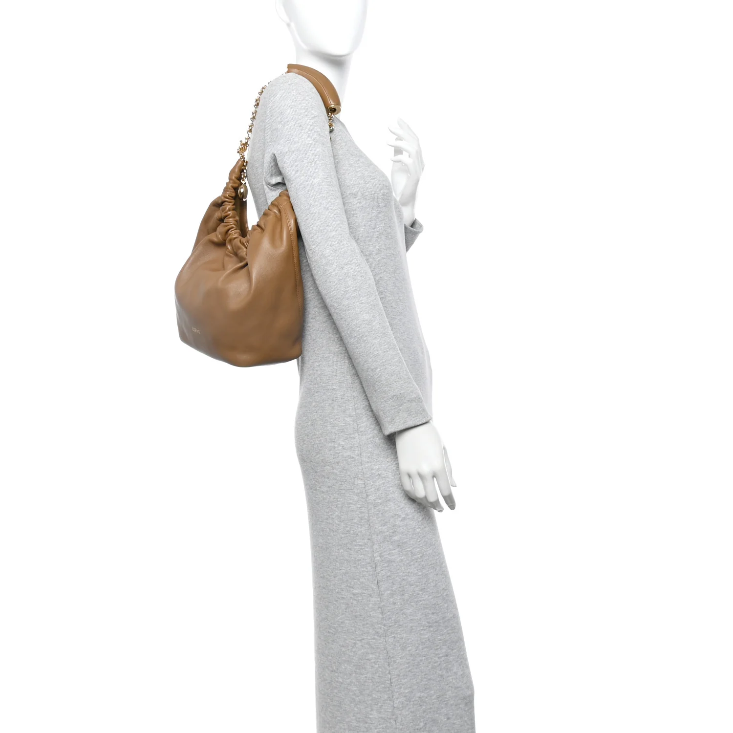 Nappa Small Squeeze Bag Oak - Image 2