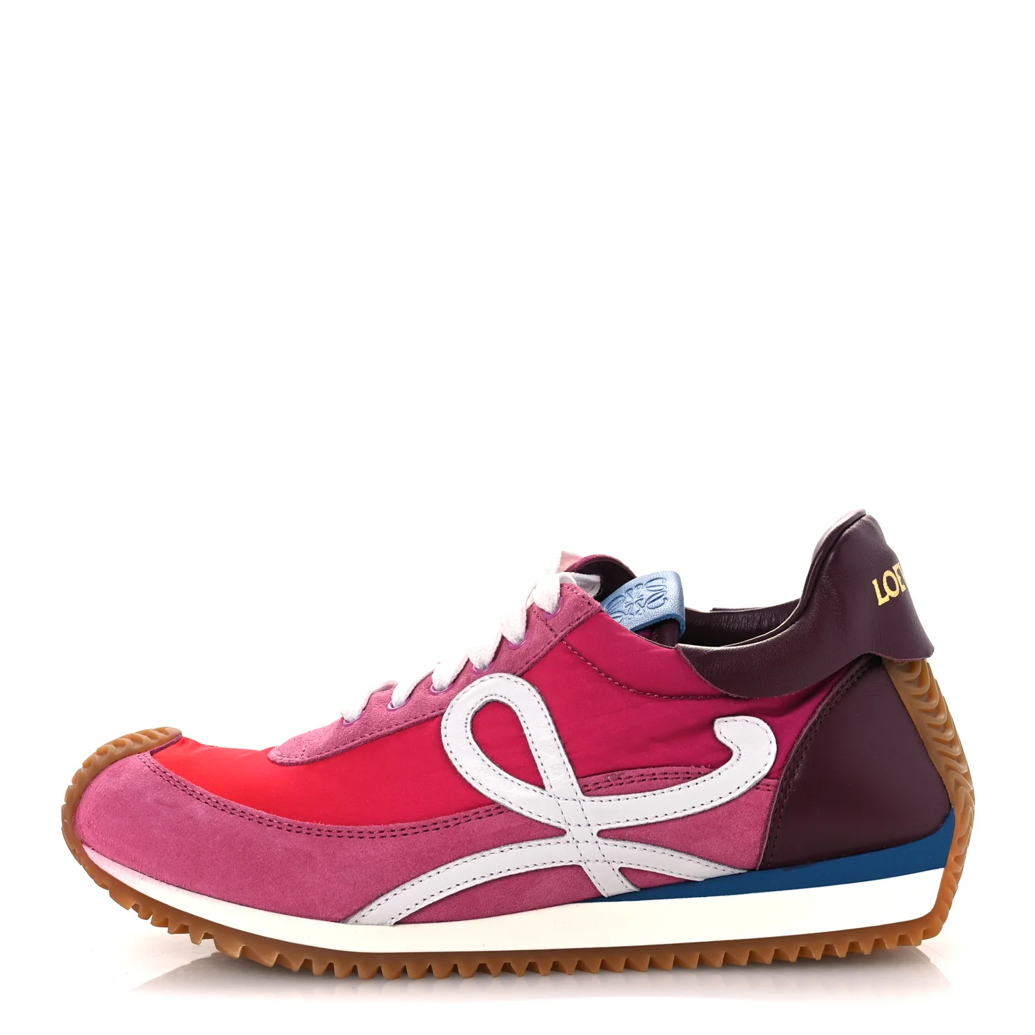 Nylon Suede Flow Runners 2.0 Sneakers 37 Gradient Pink White