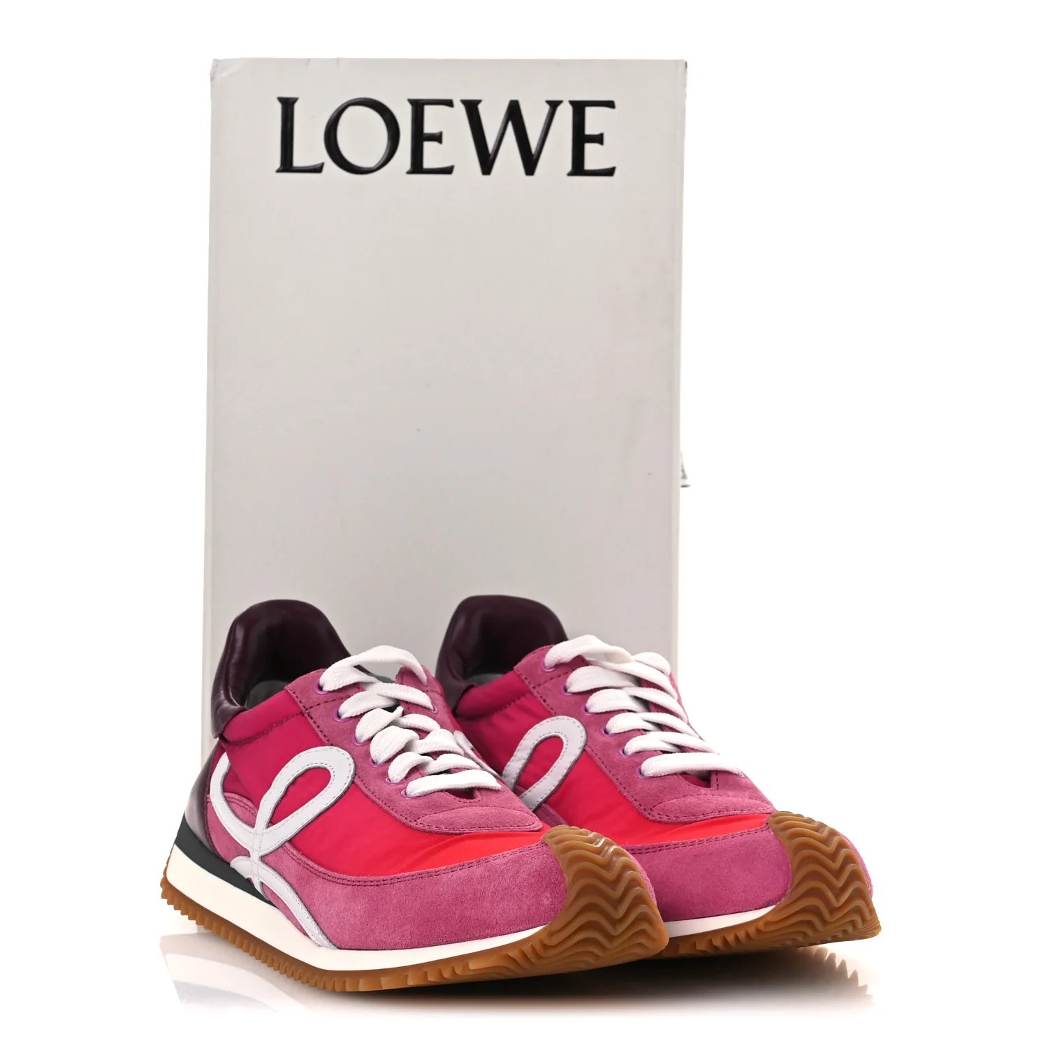 Nylon Suede Flow Runners 2.0 Sneakers 37 Gradient Pink White - Image 12