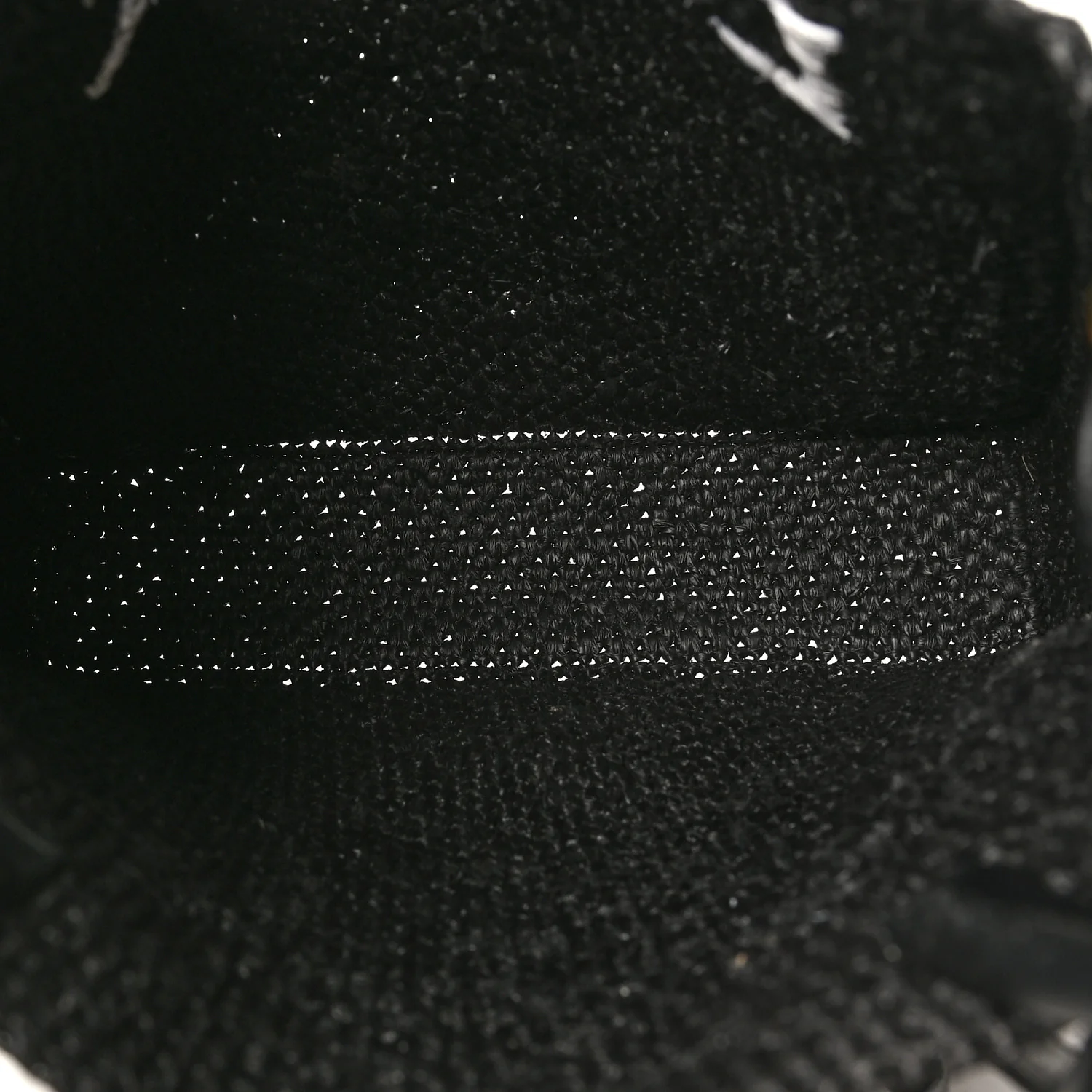 Raffia Calfskin Standard A4 Tote Bag Black - Image 5