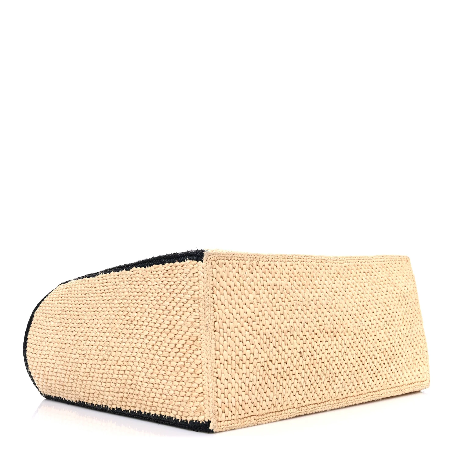 Raffia Large Paula's Ibiza Logo Tote Natural Tan - Image 4