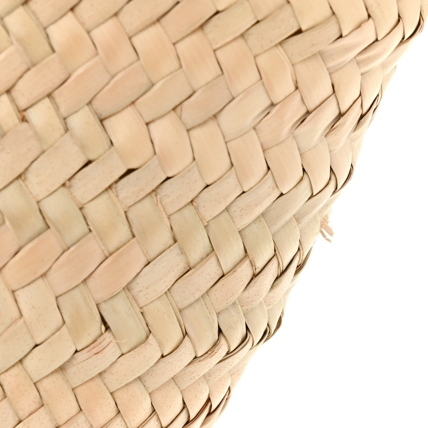 Raffia Medium Basket Tote Bag Natural White - Image 13