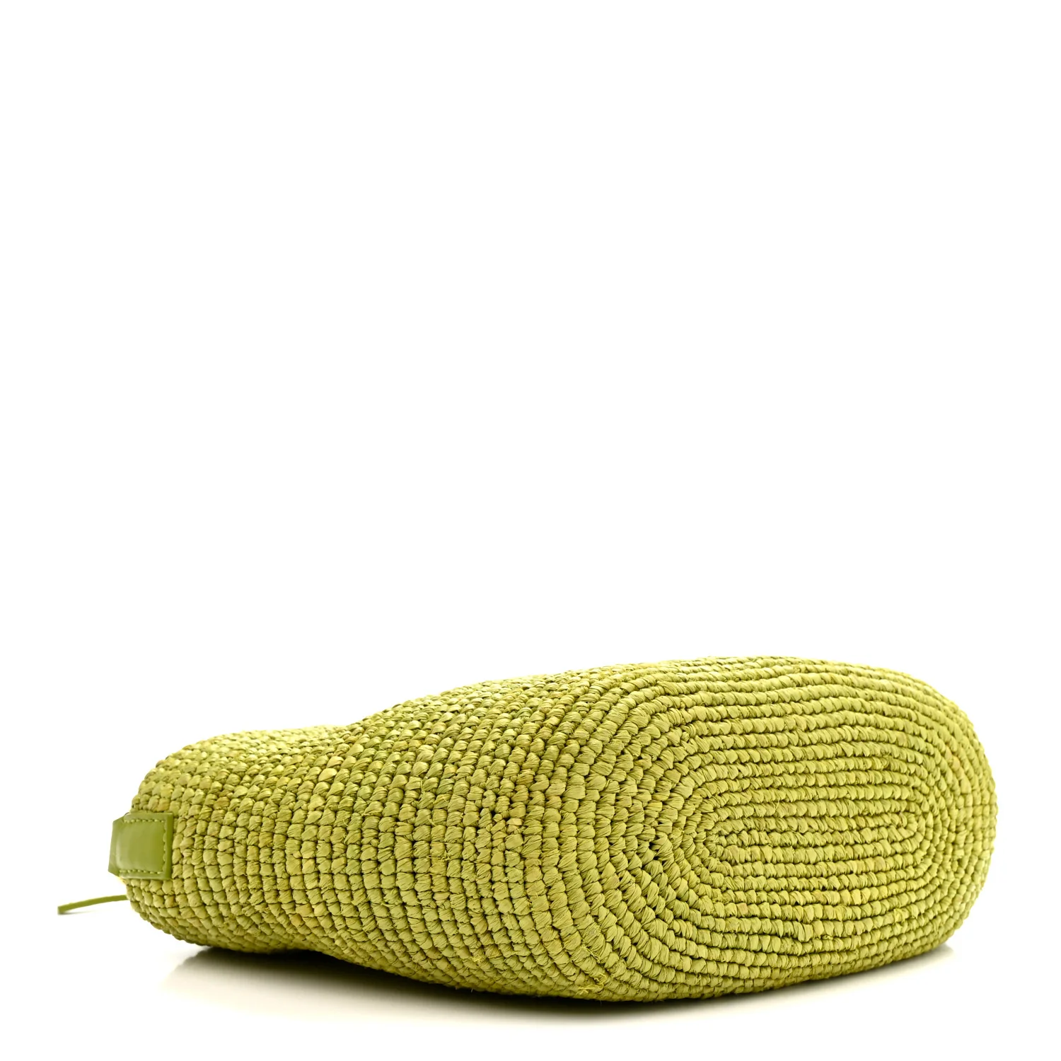 Raffia Mini Slit Tote Bag Meadow Green - Image 4