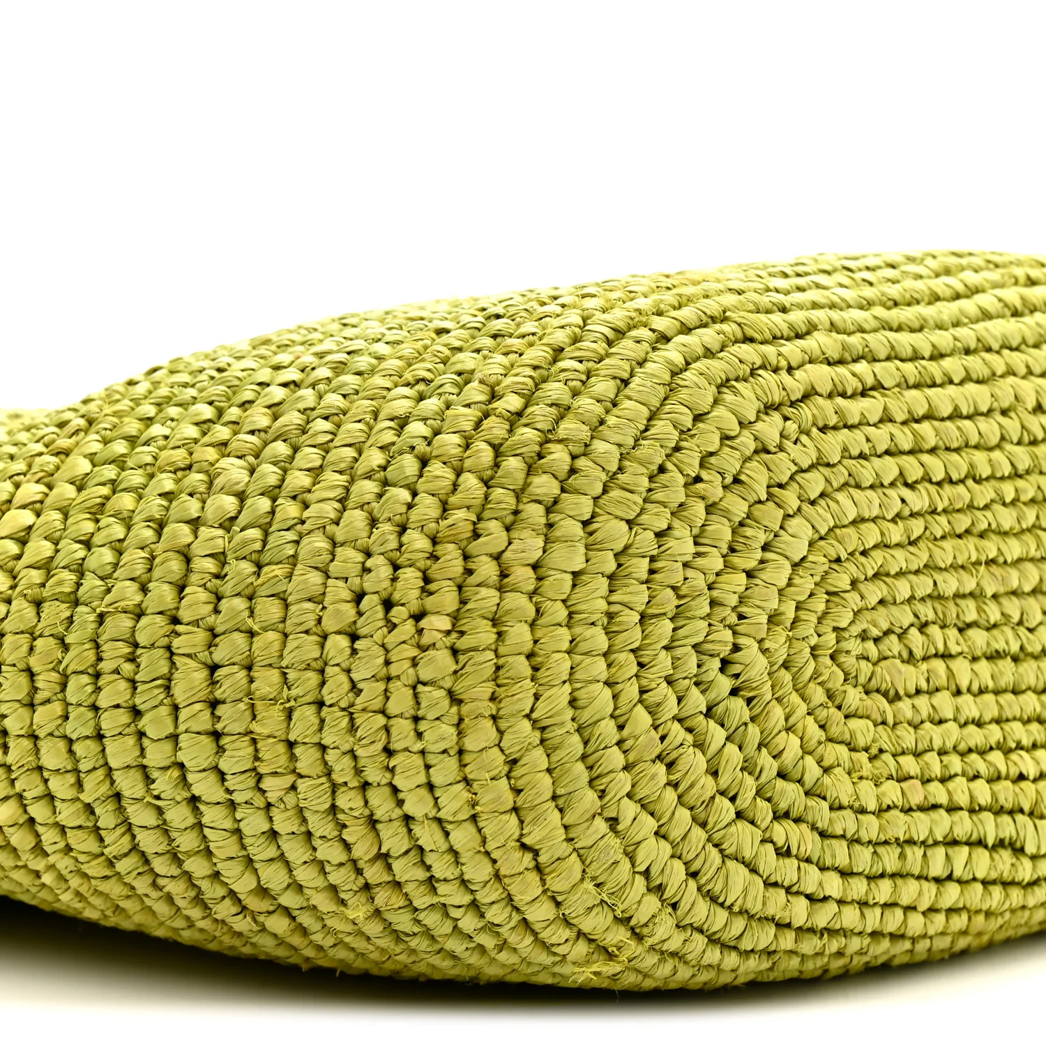 Raffia Mini Slit Tote Bag Meadow Green - Image 9