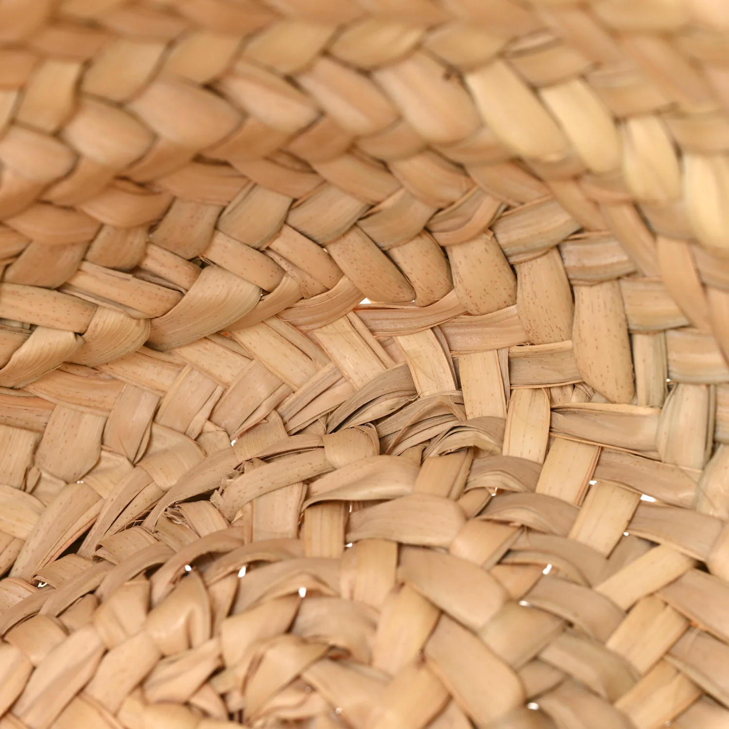 Raffia Small Basket Tote Bag Natural Tan - Image 10