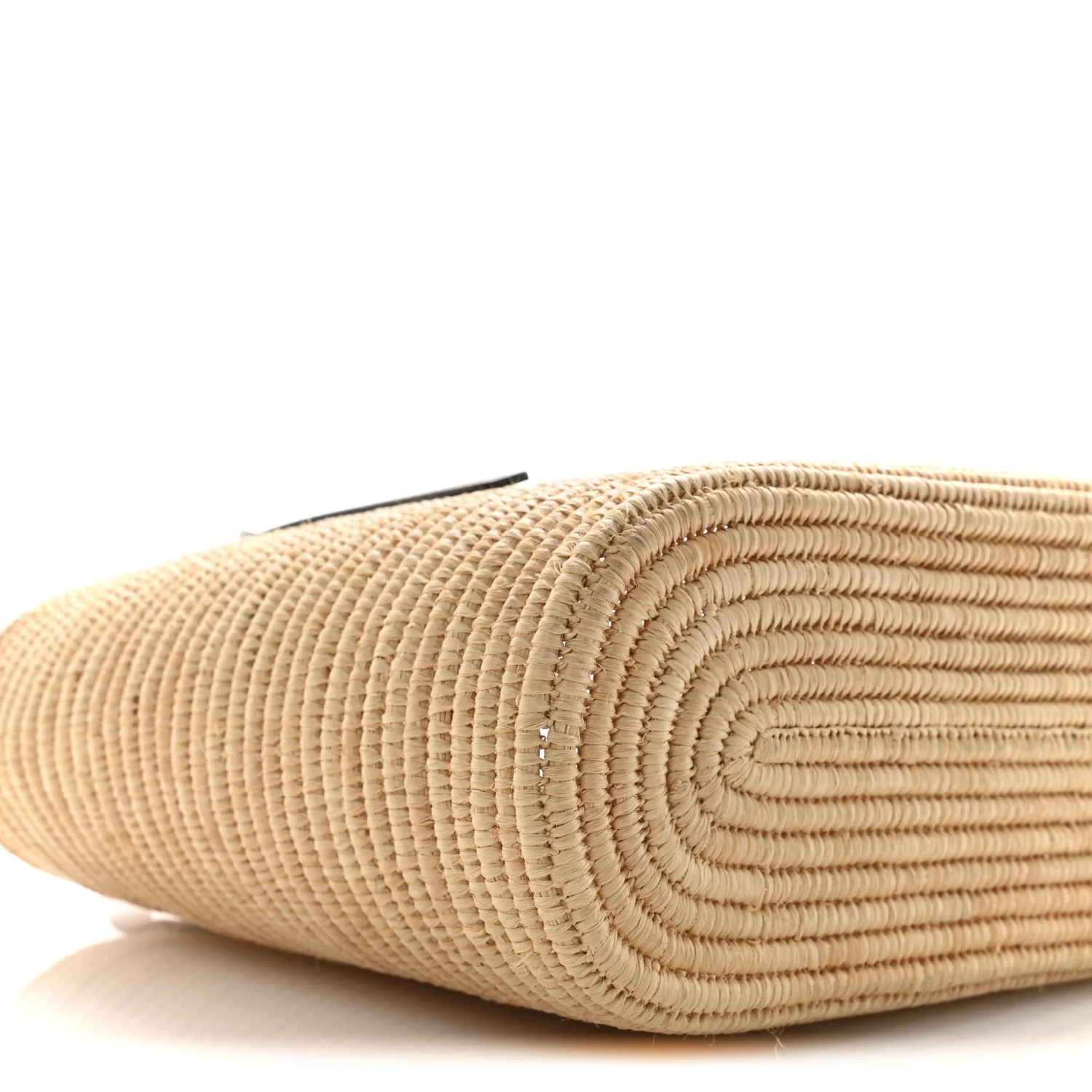 Raffia Small Square Basket Tote Bag Natural Tan - Image 9