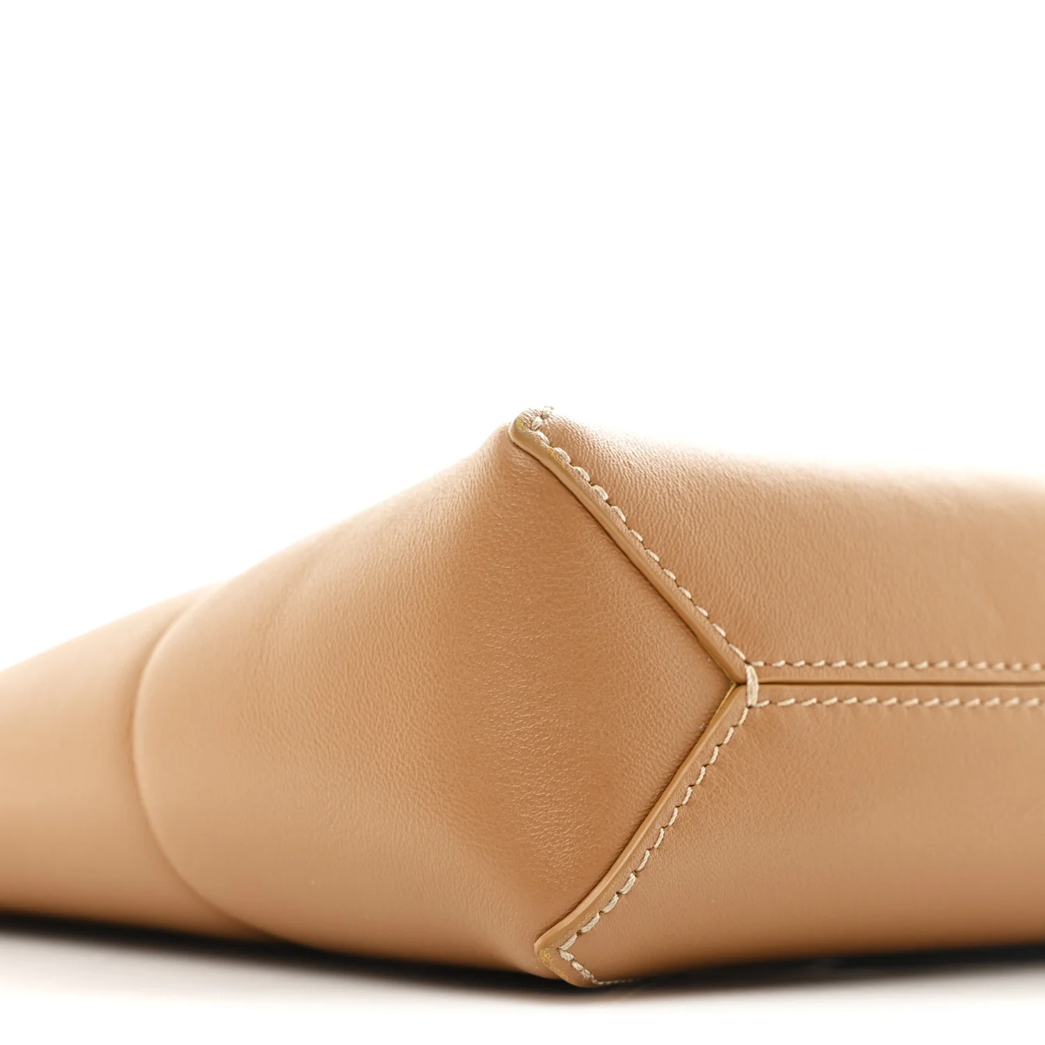 Shiny Calfskin Puzzle Fold Pouch Warm Desert - Image 8
