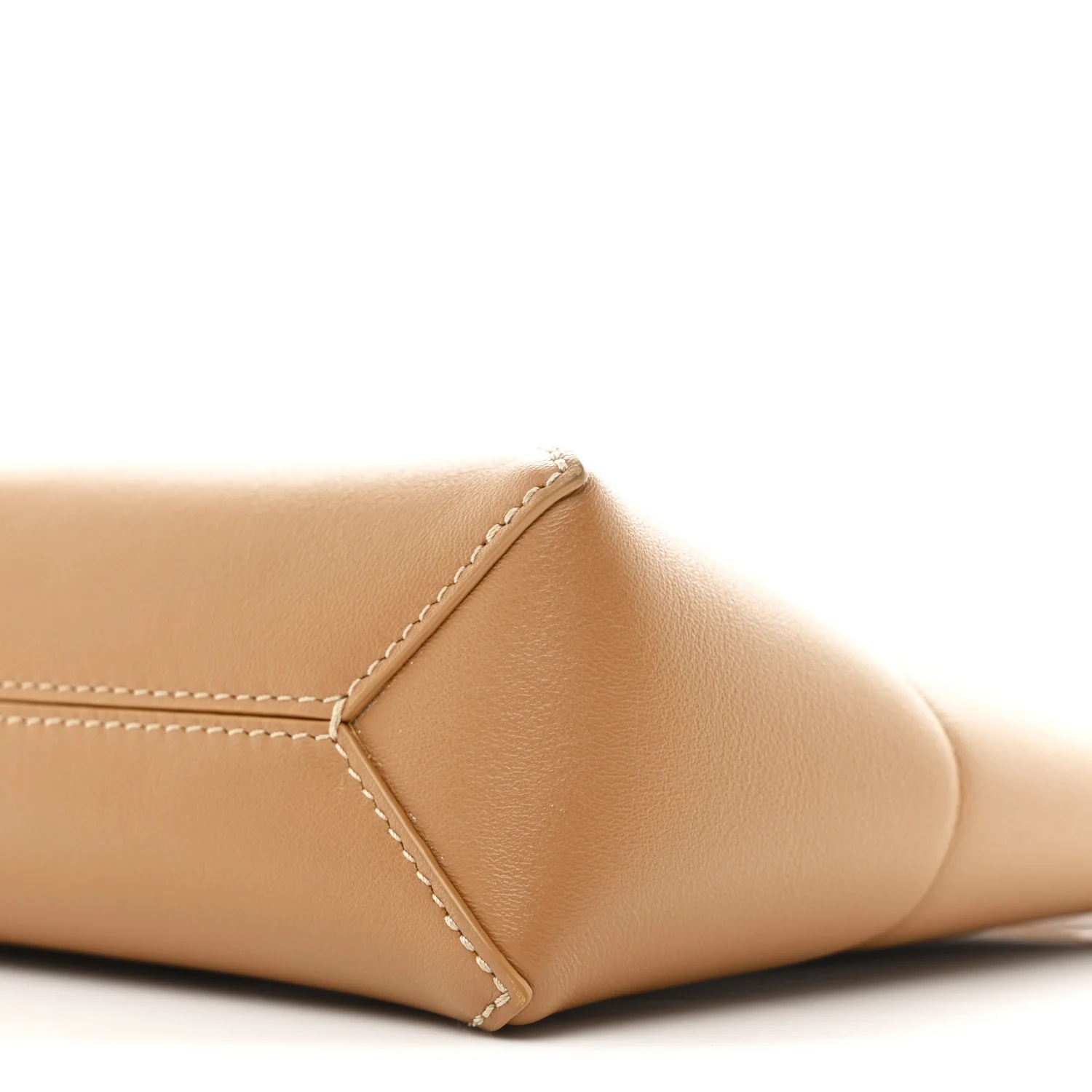 Shiny Calfskin Puzzle Fold Pouch Warm Desert - Image 9