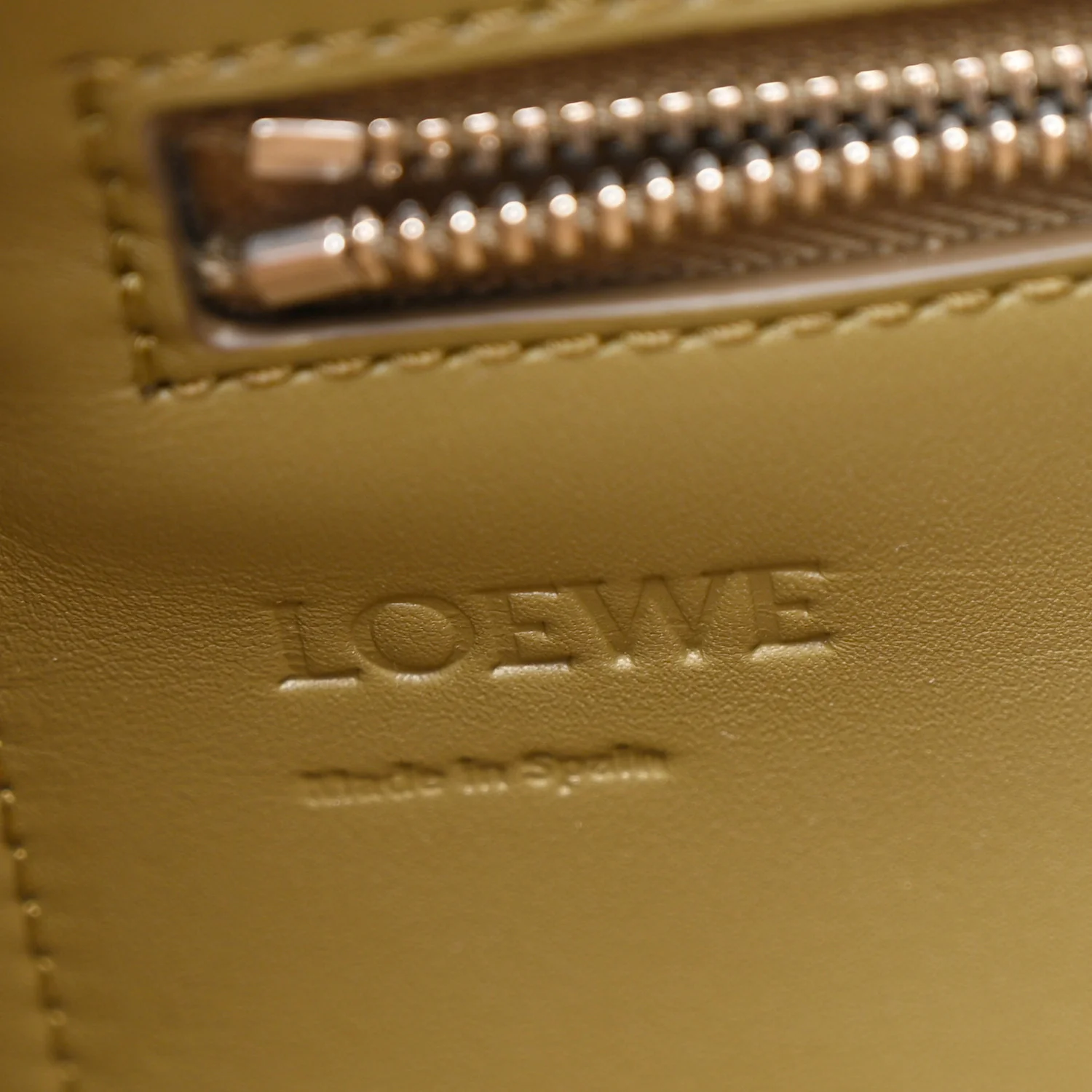 Shiny Supple Calfskin Flamenco Satchel Olive - Image 6