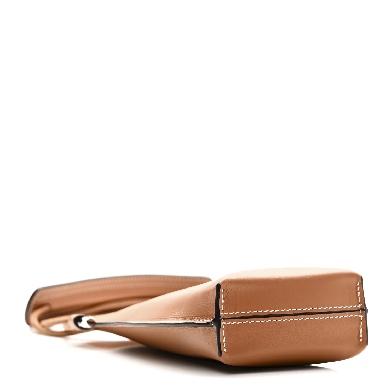 Smooth Calfskin Anagram Phone Pouch Tan - Image 4