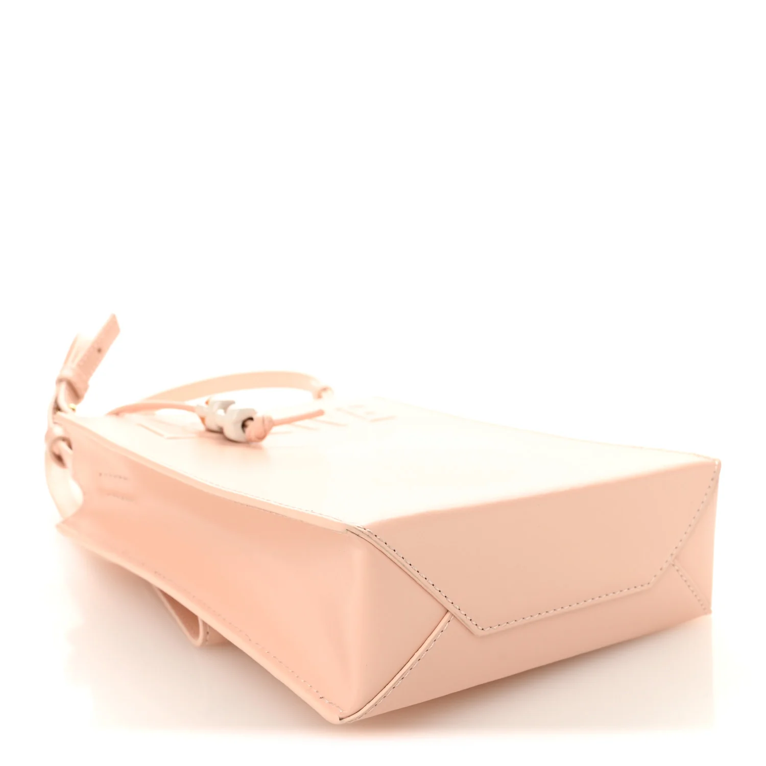 Smooth Calfskin Logo Small A5 Tote Pink - Image 4