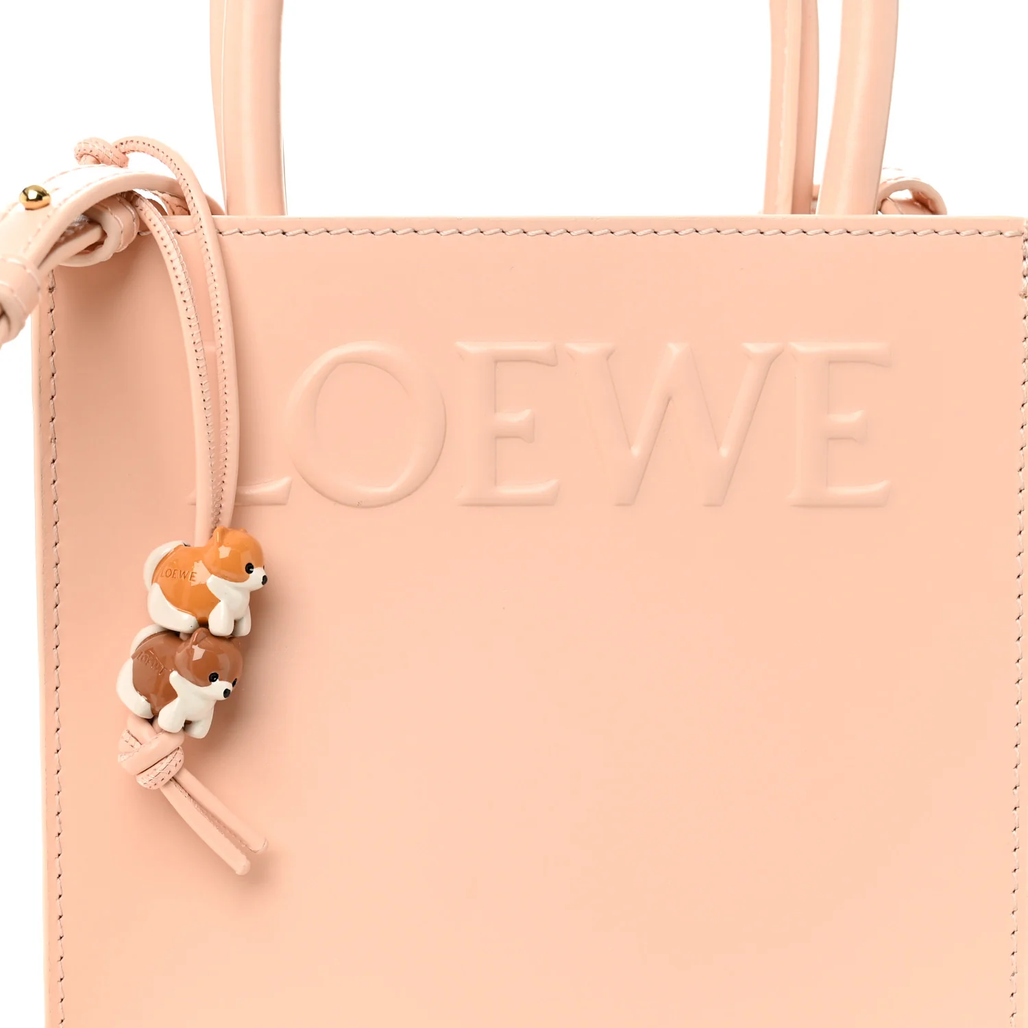 Smooth Calfskin Logo Small A5 Tote Pink - Image 7