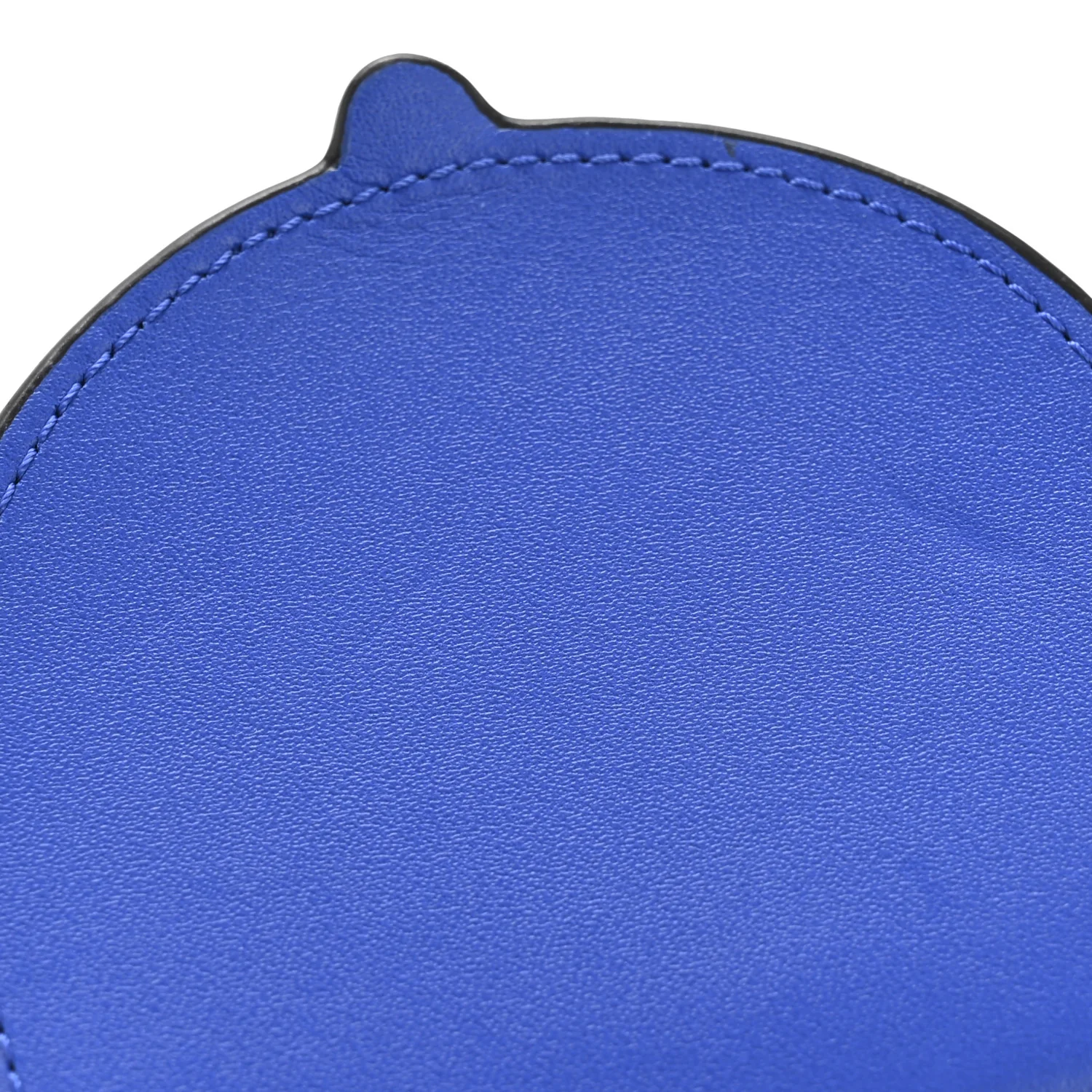 Smooth Calfskin Mini Heel Crossbody Bag Electric Blue Green - Image 11