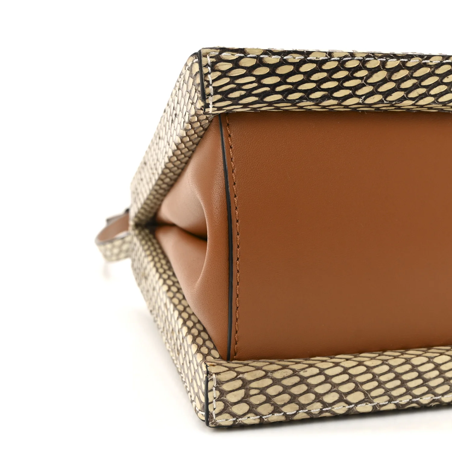 Snakeskin Postal Bag Beige Multicolor - Image 8