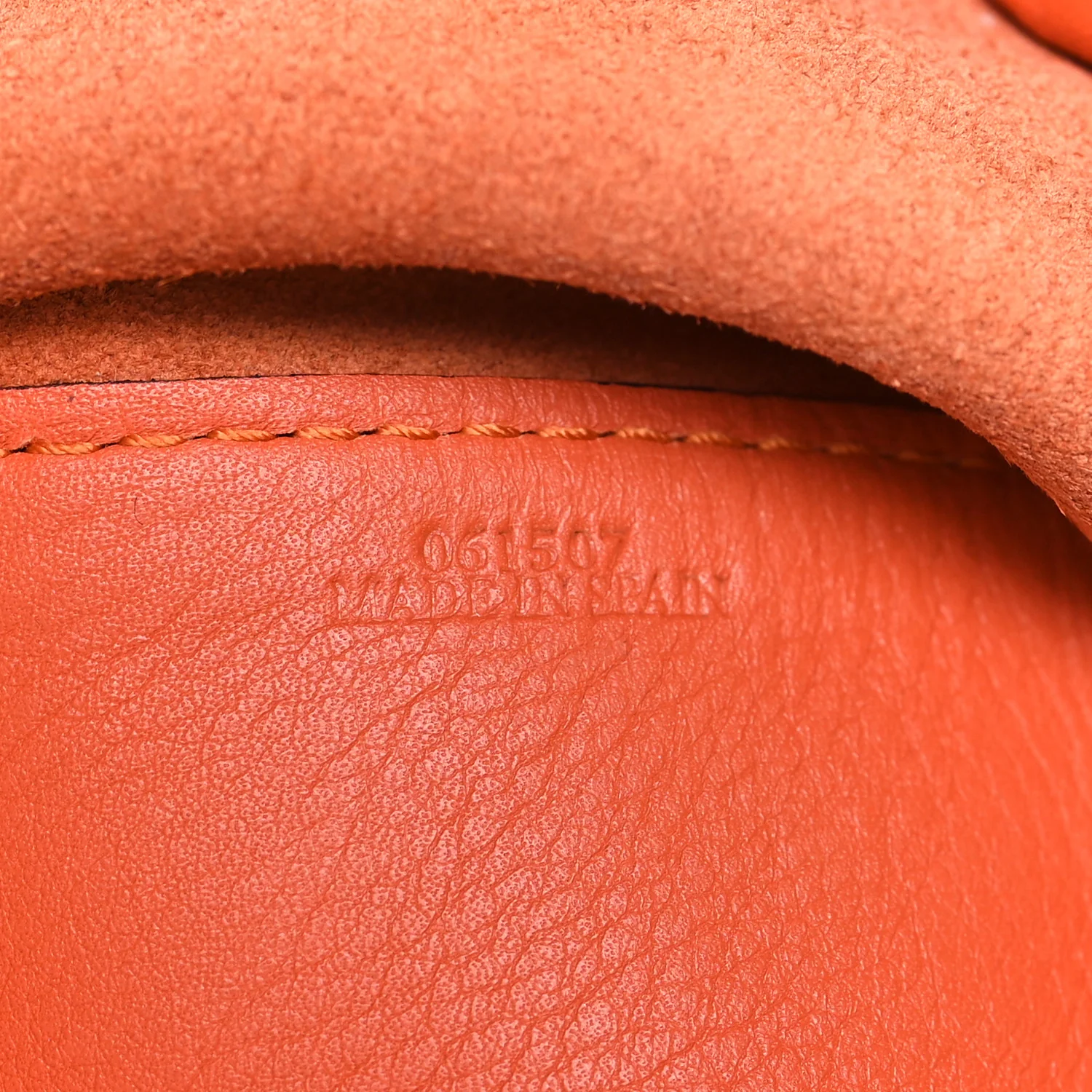 Soft Grained Calfskin Anton Sling Pumpkin - Image 7