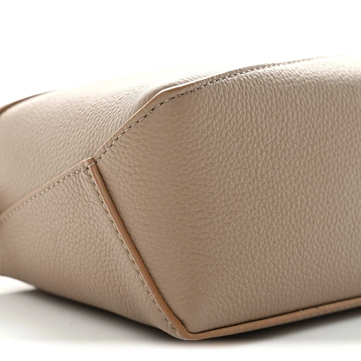 Soft Grained Calfskin Mini Puzzle Edge Bag Sand - Image 10