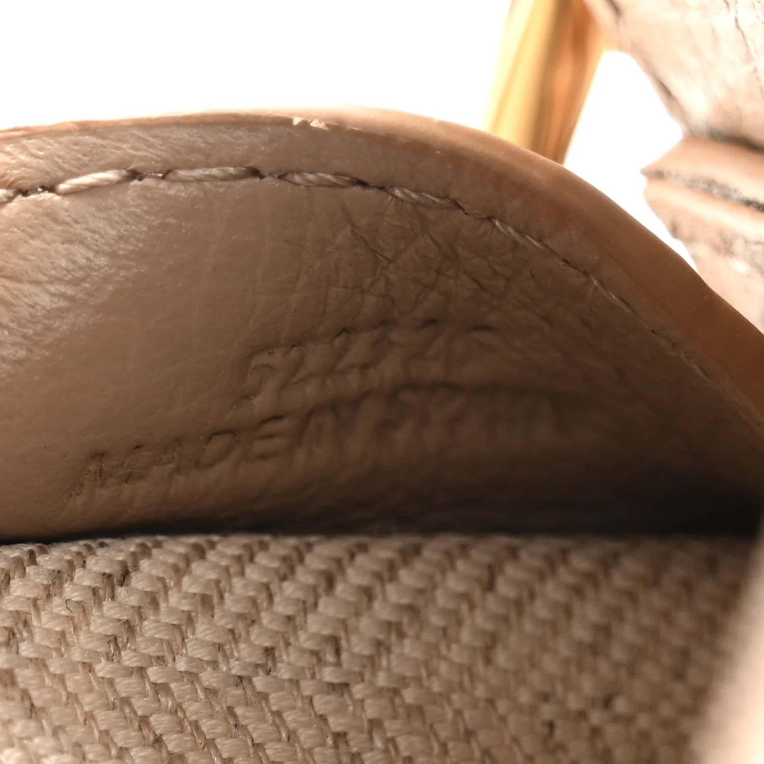 Soft Grained Calfskin Mini Puzzle Edge Bag Sand - Image 8