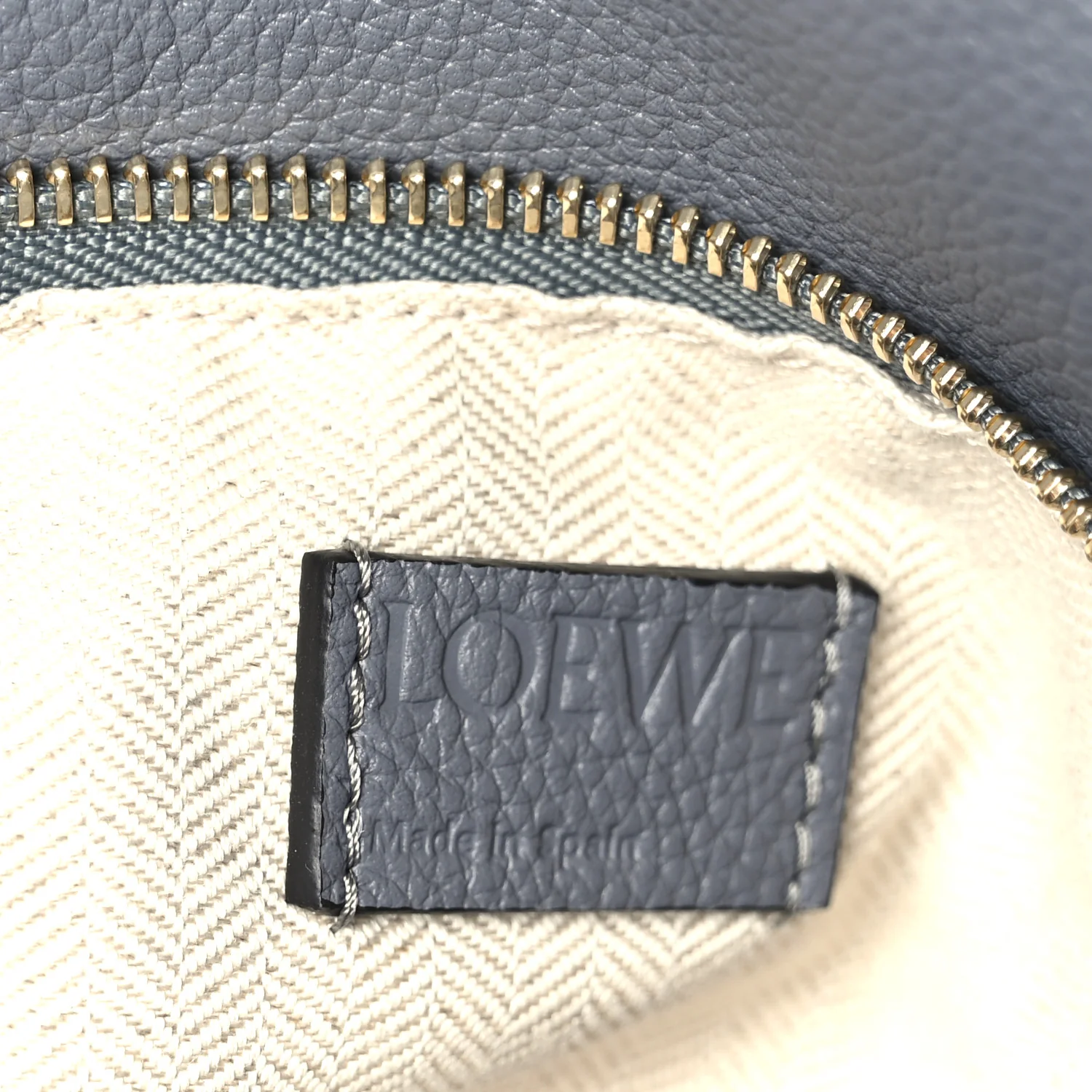 Soft Grained Calfskin Small Puzzle Bag Pearl Grey - Image 6