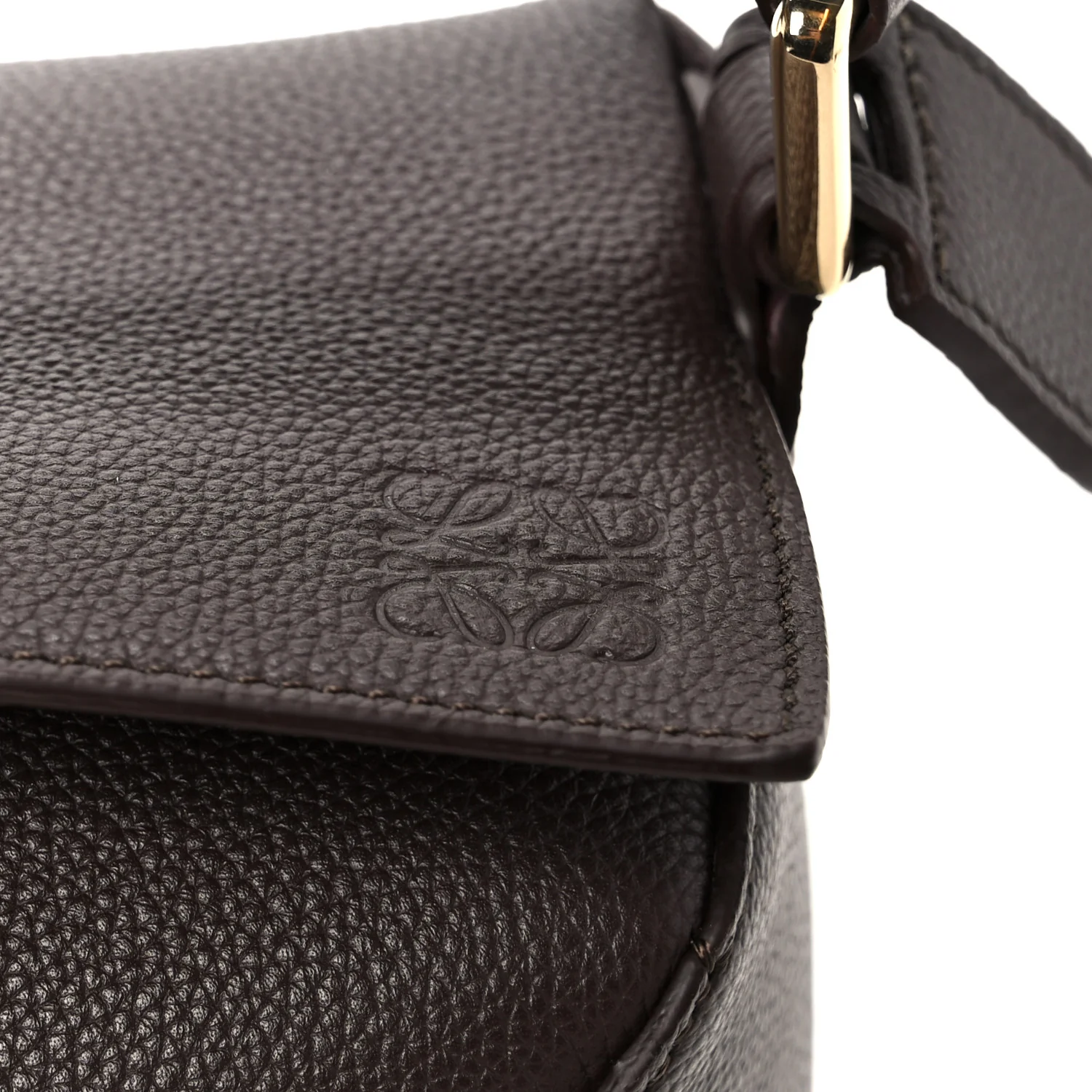 Soft Grained Calfskin Small Puzzle Edge Bag Dark Chestnut - Image 8