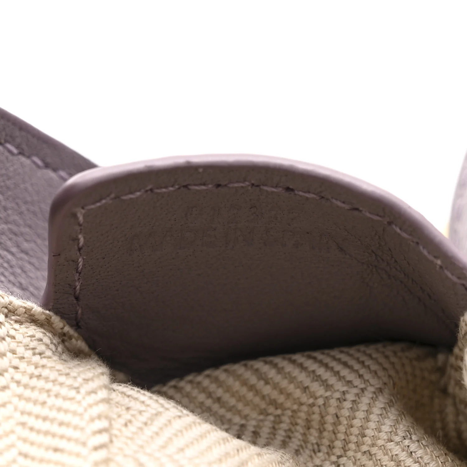 Soft Grained Calfskin Small Puzzle Edge Bag Pale Aubergine Glaze - Image 7