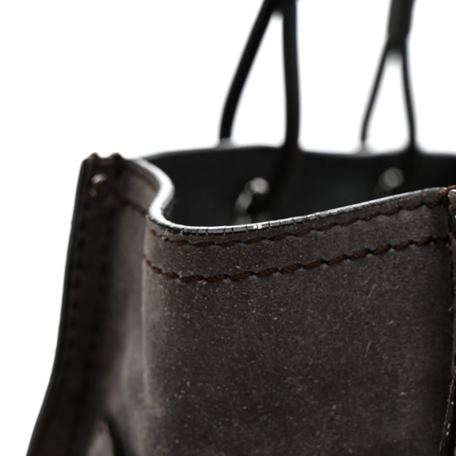 Suede Anagram Tote Grey - Image 15