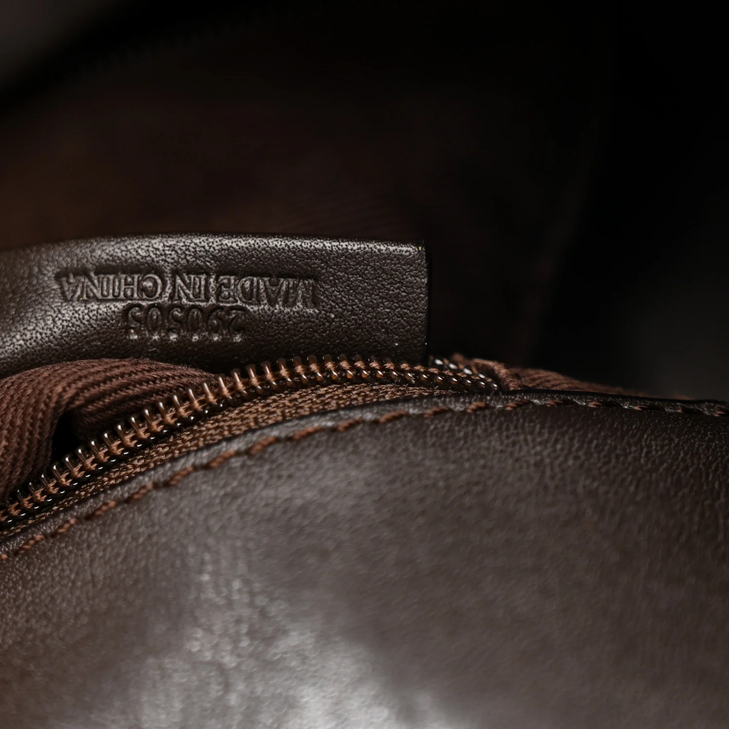 Suede Anagram Tote Grey - Image 7