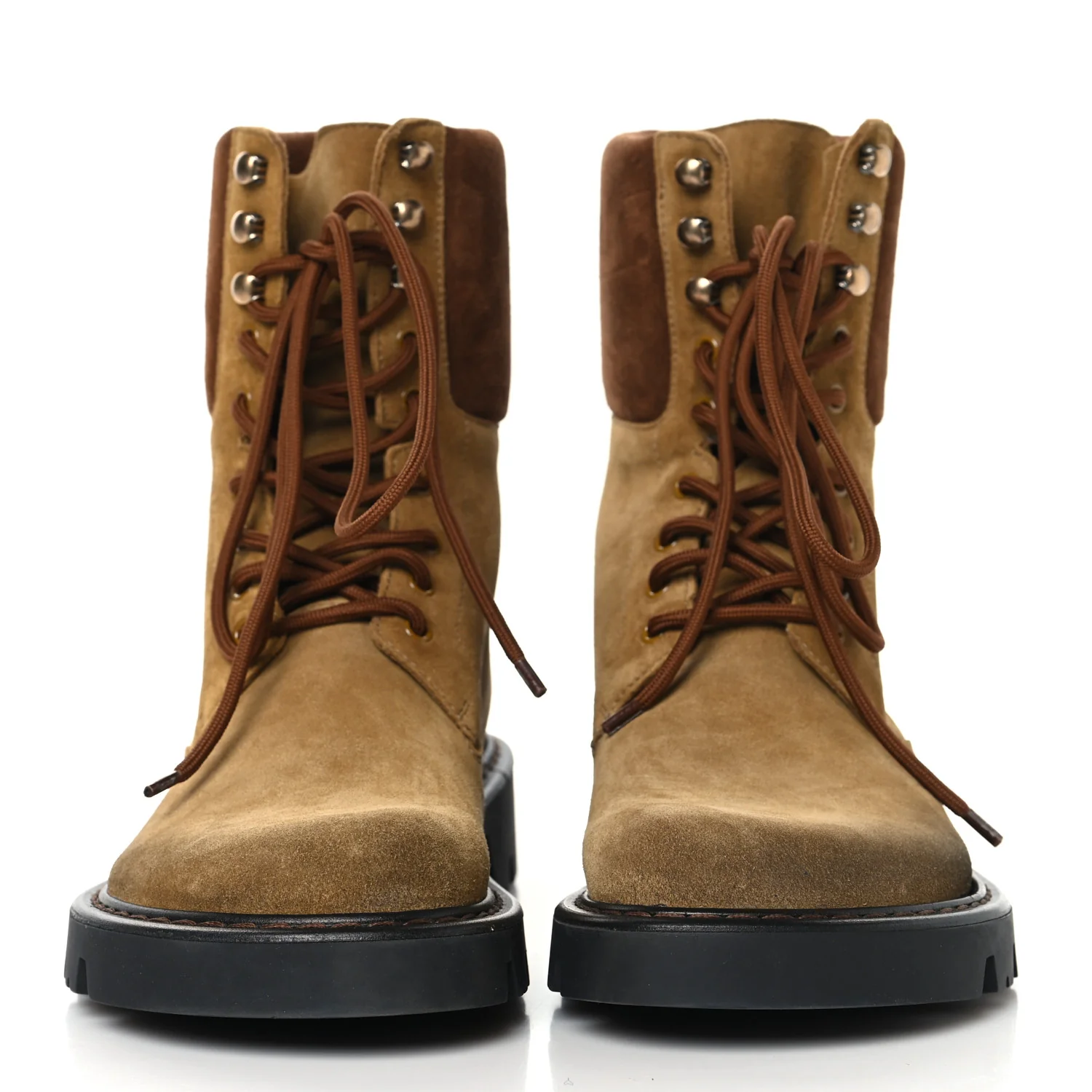 Suede Mens Sierra Combat Boots 40 Tobacco Brown - Image 3