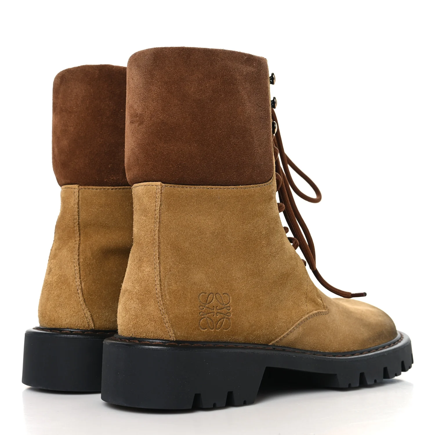 Suede Mens Sierra Combat Boots 40 Tobacco Brown - Image 5