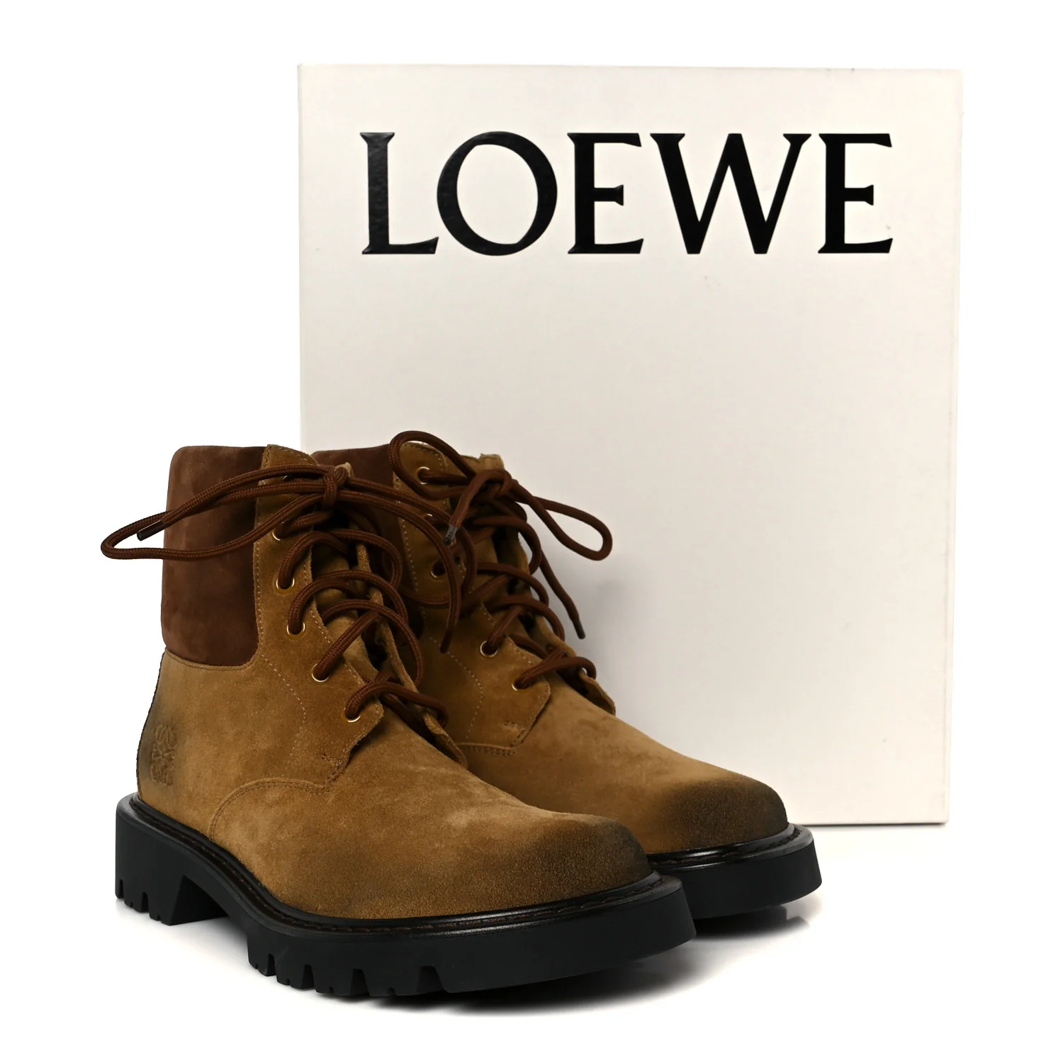 Suede Mens Sierra Combat Boots 41 Tobacco Brown - Image 11