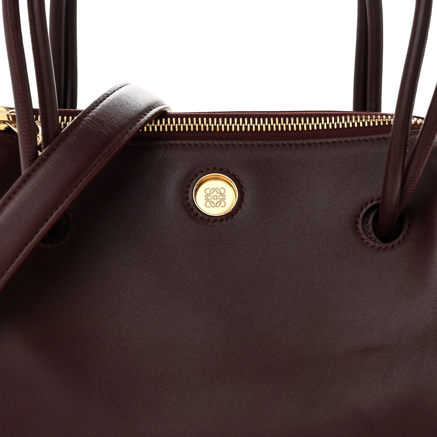 Supple Calfskin Small Madrid Bag Dark Burgundy - Image 7