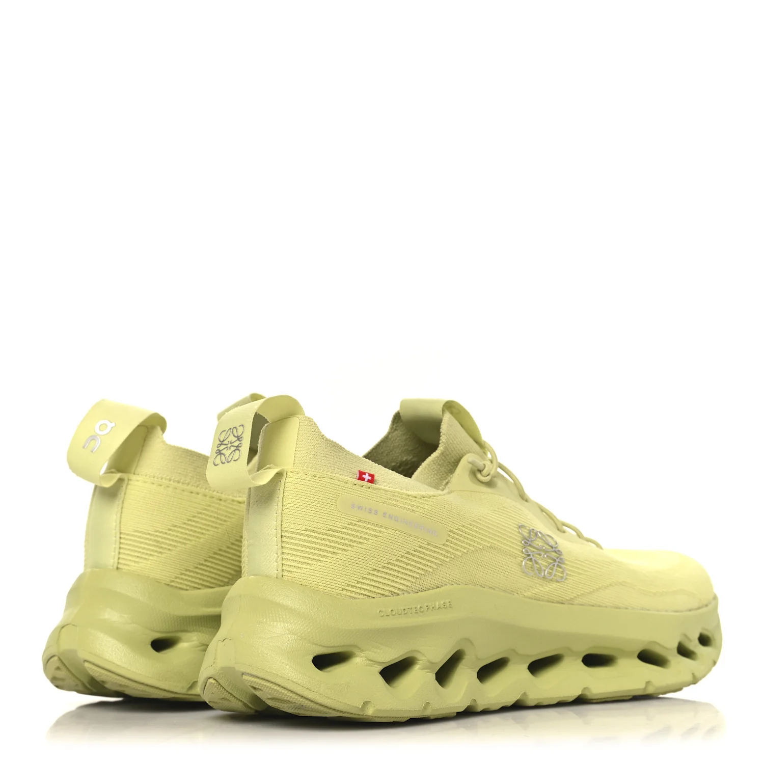 X ON Canvas Mesh Womens Cloudtilt Sneakers 38 Lime Green - Image 5