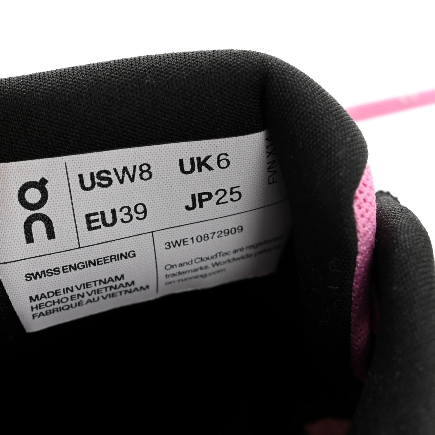 X ON Recycled Polyester Womens Cloudtilt 2.0 Sneakers 39 Pink White - Image 8