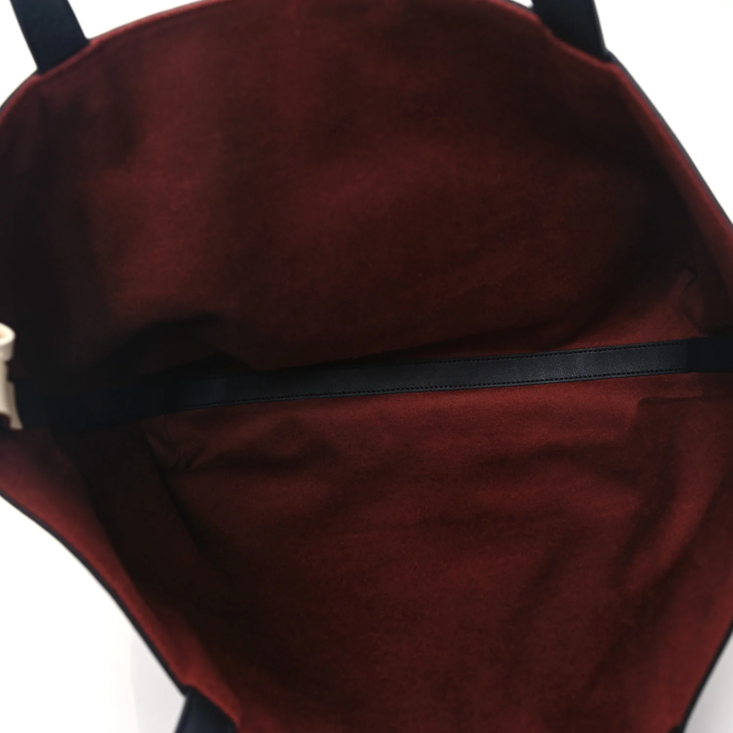 Butter Calfskin Cashmere Neo Inside Out Tote Black - Image 6