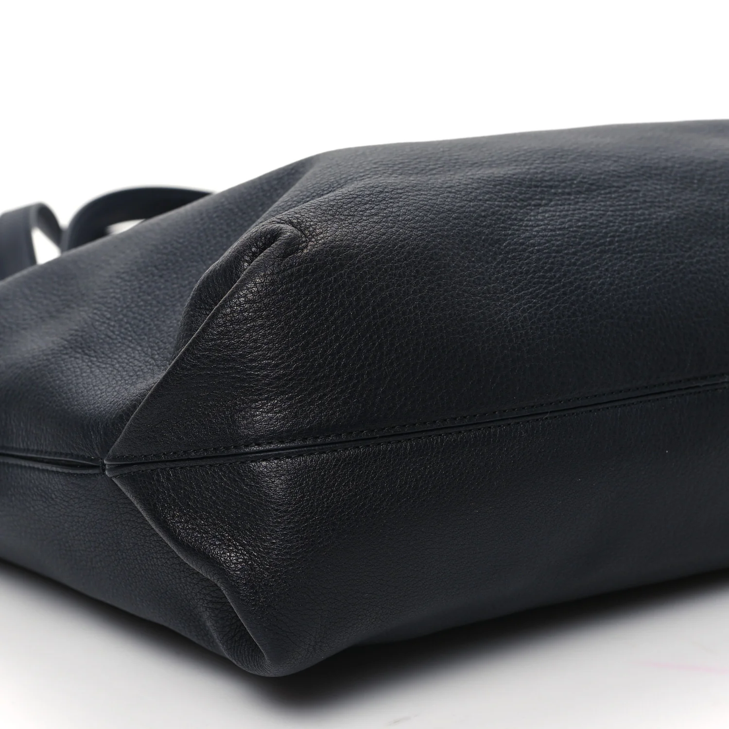 Butter Calfskin Cashmere Neo Inside Out Tote Black - Image 9