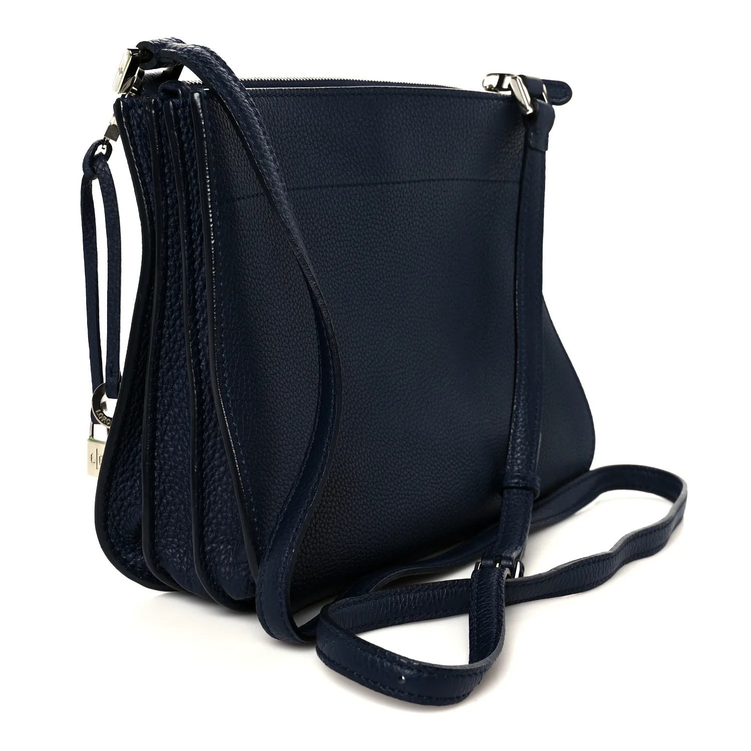 Calfskin Milky Way Odessa Shoulder Bag Navy - Image 2