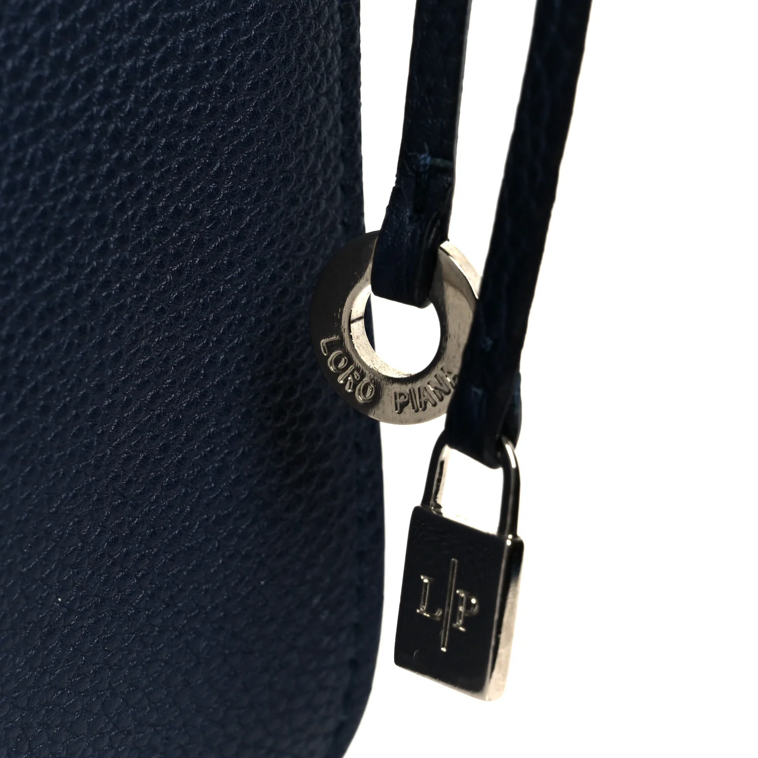 Calfskin Milky Way Odessa Shoulder Bag Navy - Image 9