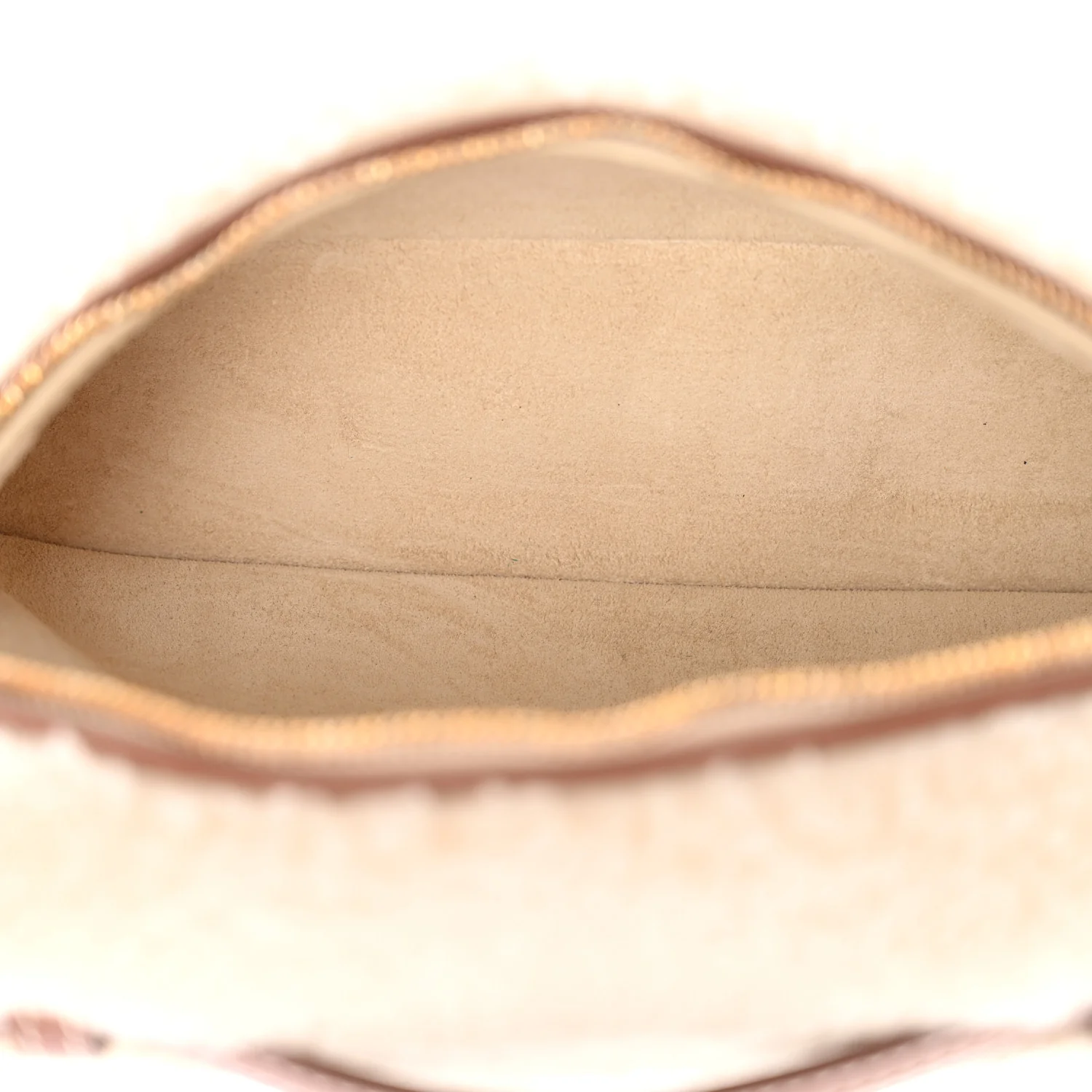 CashFur Calfskin L19 Extra Pocket Pouch Ancient Paper - Image 5