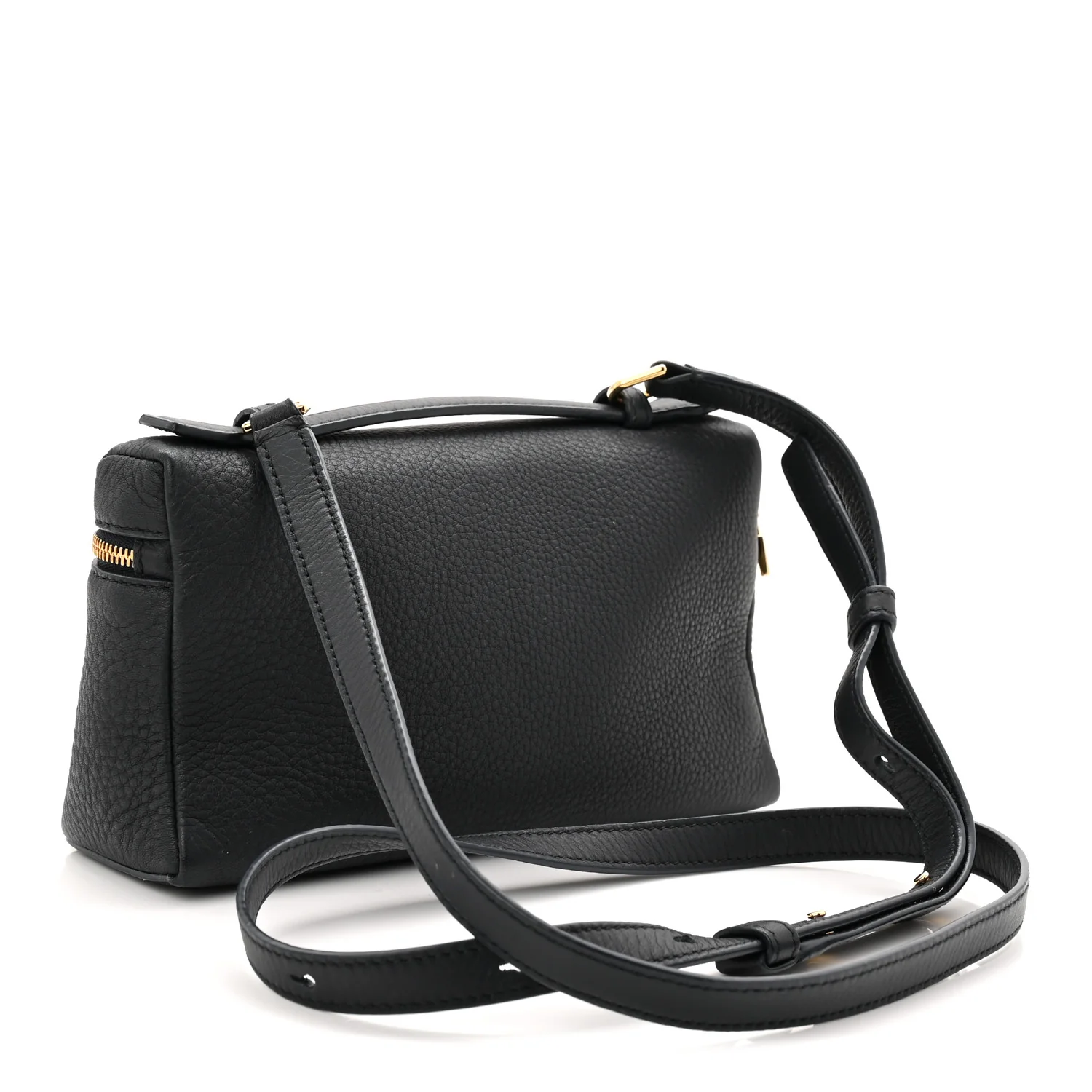 Grained Calfskin L19 Extra Pocket Pouch Navy - Image 3