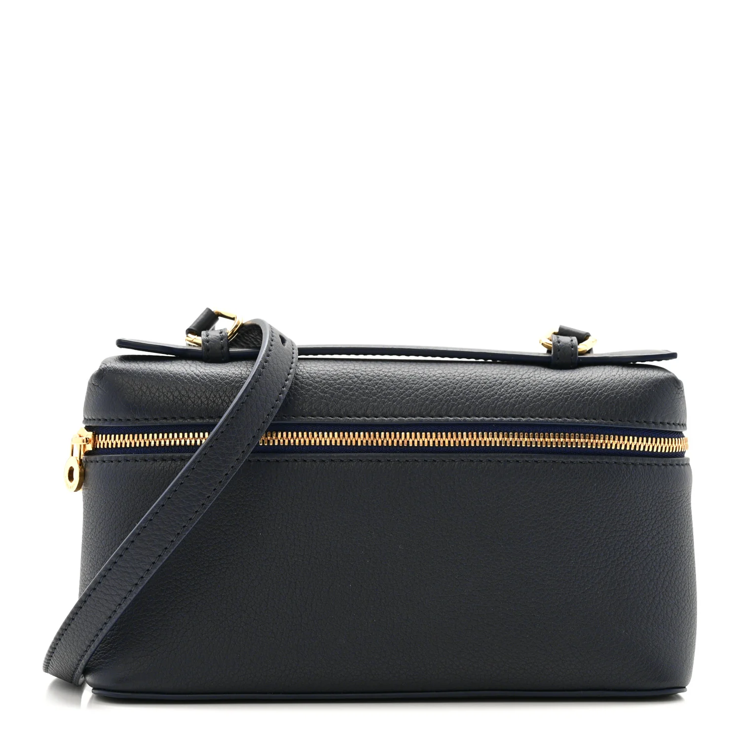 Grained Calfskin L19 Extra Pocket Pouch Navy Blue