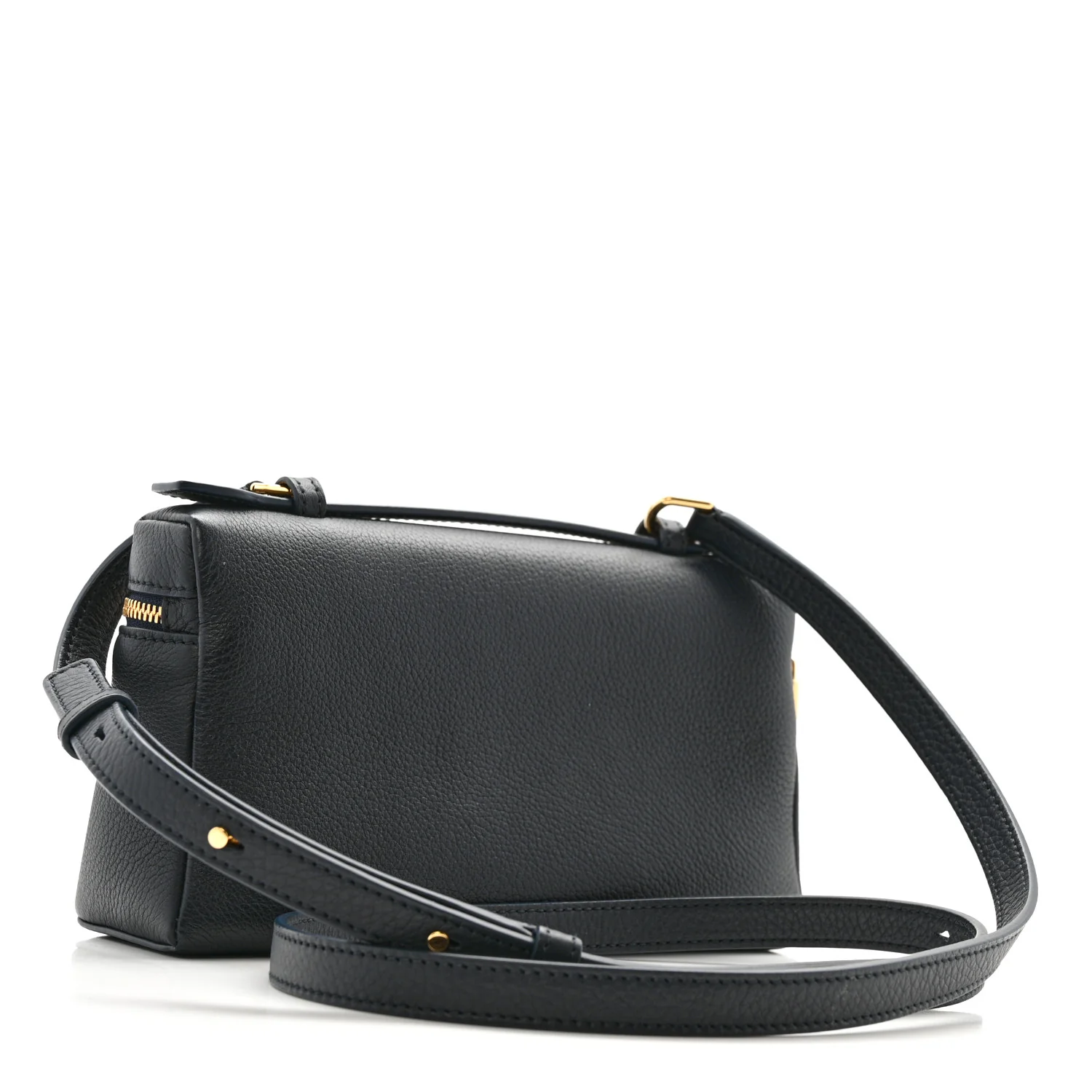 Grained Calfskin L19 Extra Pocket Pouch Navy Blue - Image 3