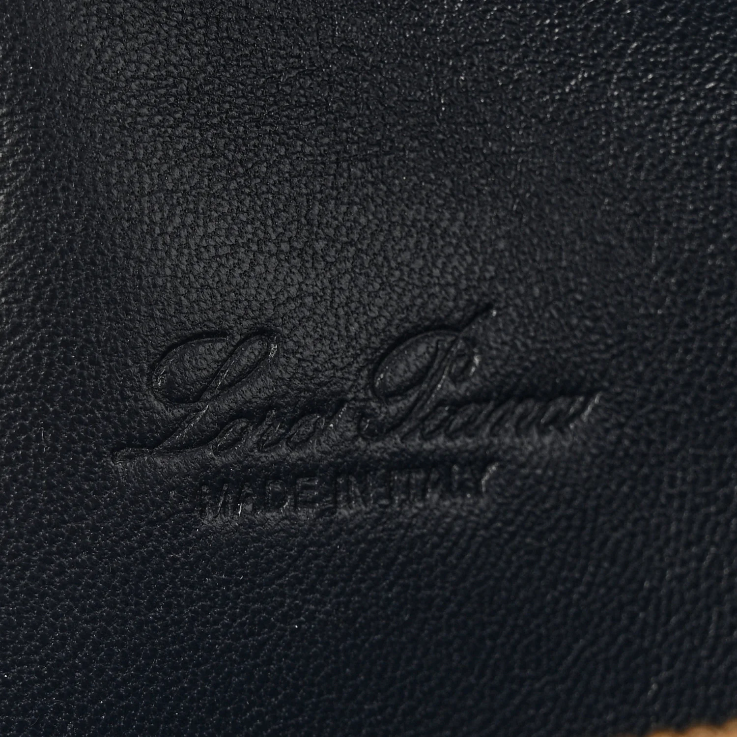 Grained Calfskin L19 Extra Pocket Pouch Navy Blue - Image 6