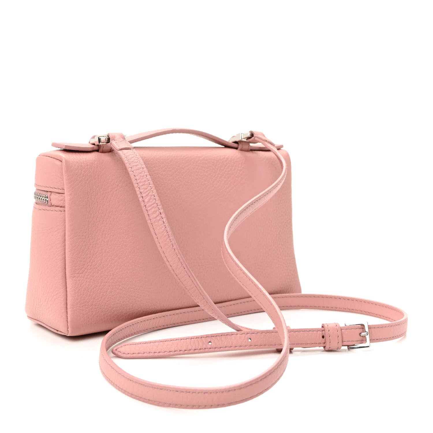Grained Calfskin L19 Extra Pocket Pouch Rosa - Image 3