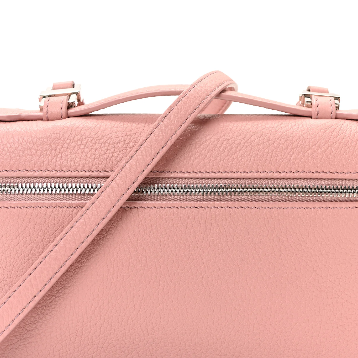 Grained Calfskin L19 Extra Pocket Pouch Rosa - Image 7
