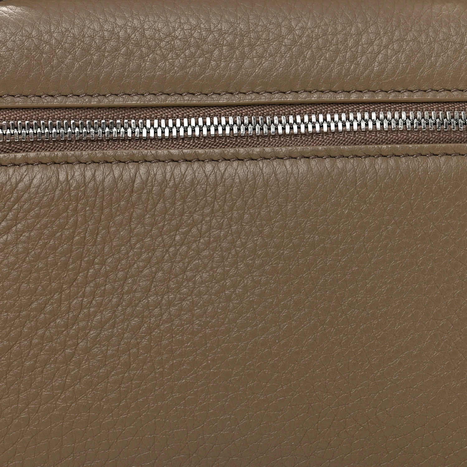 Grained Calfskin L19 Extra Pocket Pouch Warm Mastic - Image 7