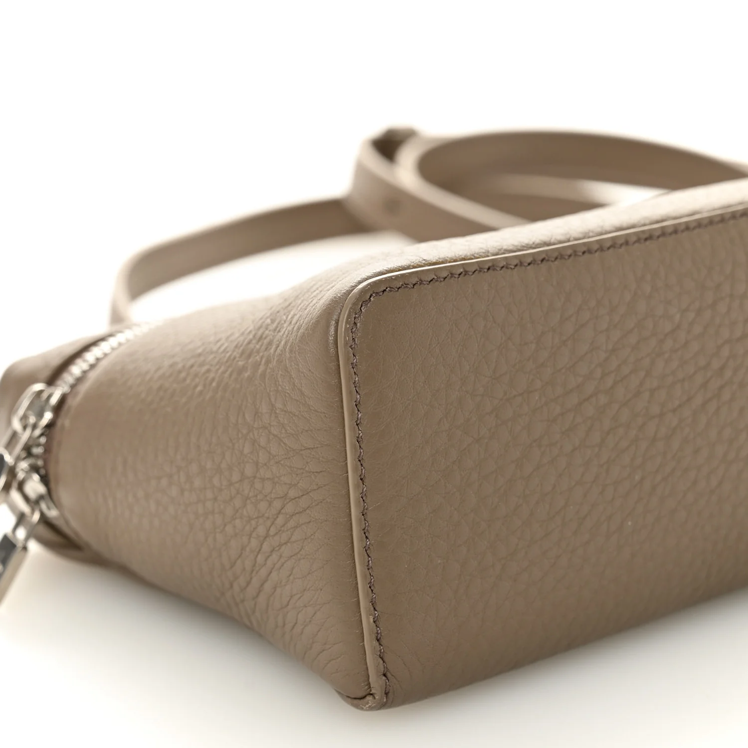 Grained Calfskin L19 Extra Pocket Pouch Warm Mastic - Image 8