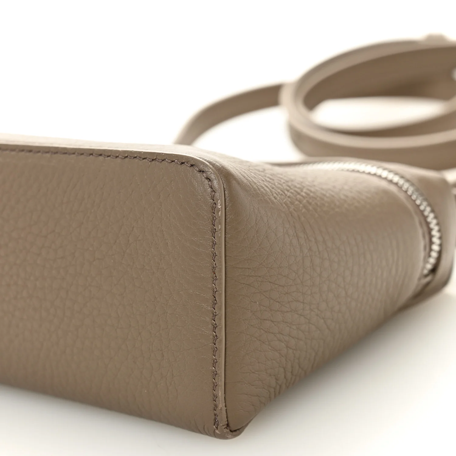 Grained Calfskin L19 Extra Pocket Pouch Warm Mastic - Image 9