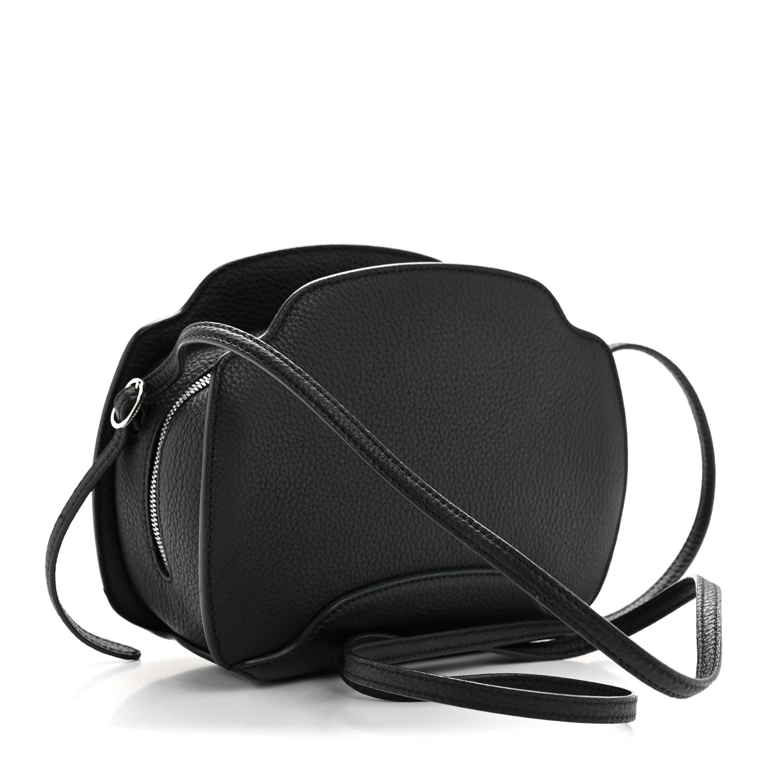 Grained Calfskin Sesia Crossbody Black - Image 5