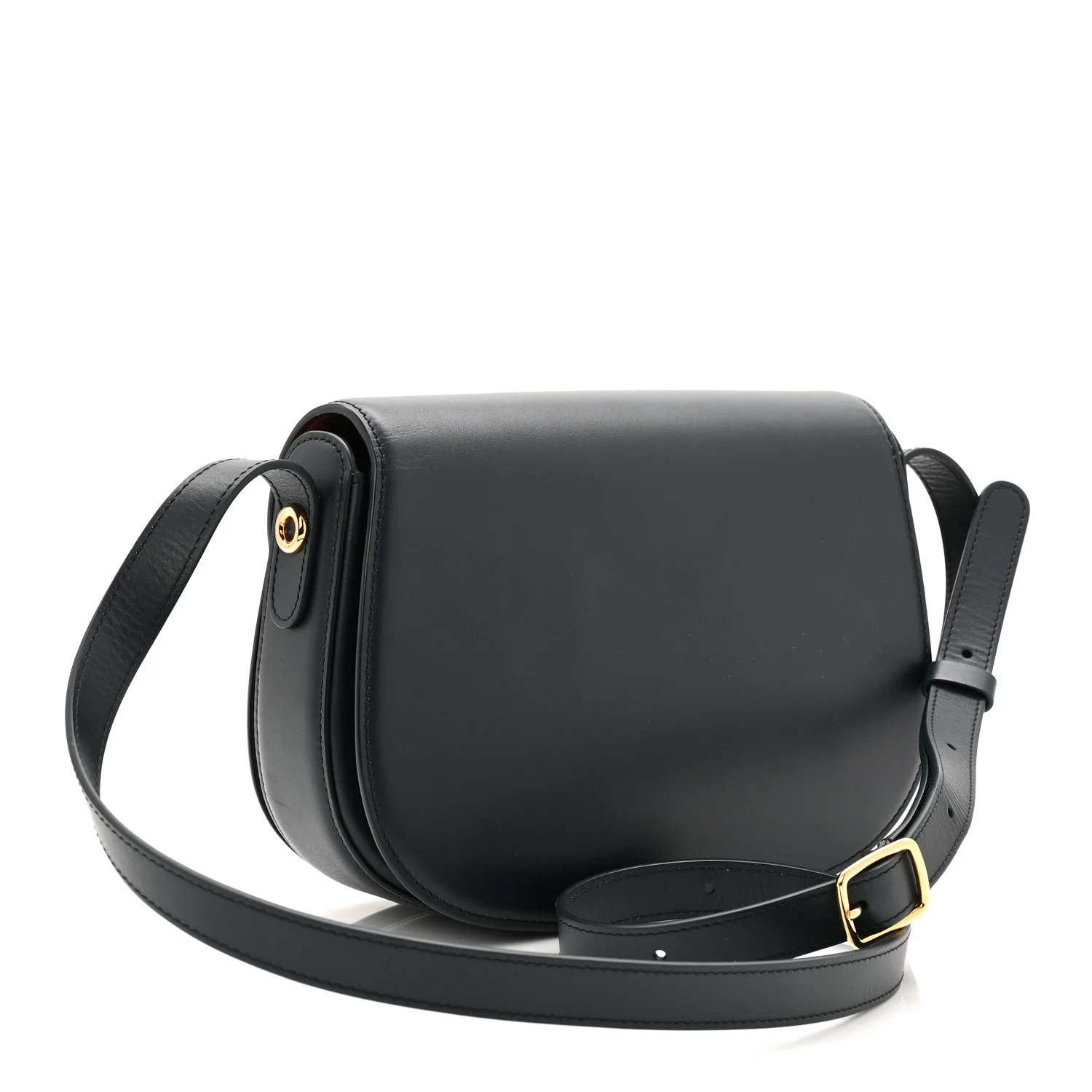Smooth Calfskin Small Ghiera Bag Navy - Image 3