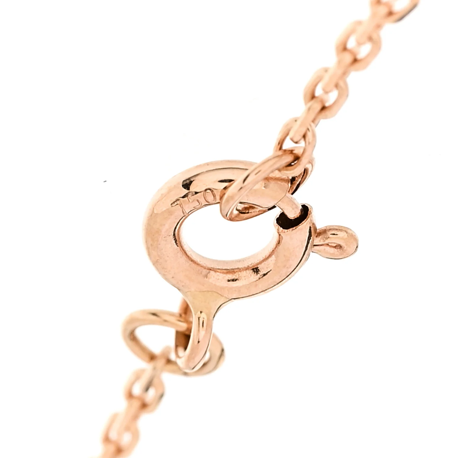 18K Pink Gold Diamond Mother of Pearl Color Blossom BB Star Bracelet - Image 4
